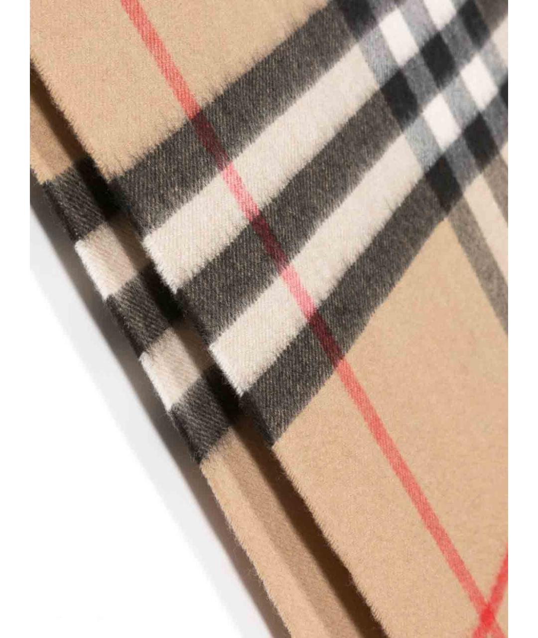 BURBERRY Бежевый кашемировый шарф, фото 3