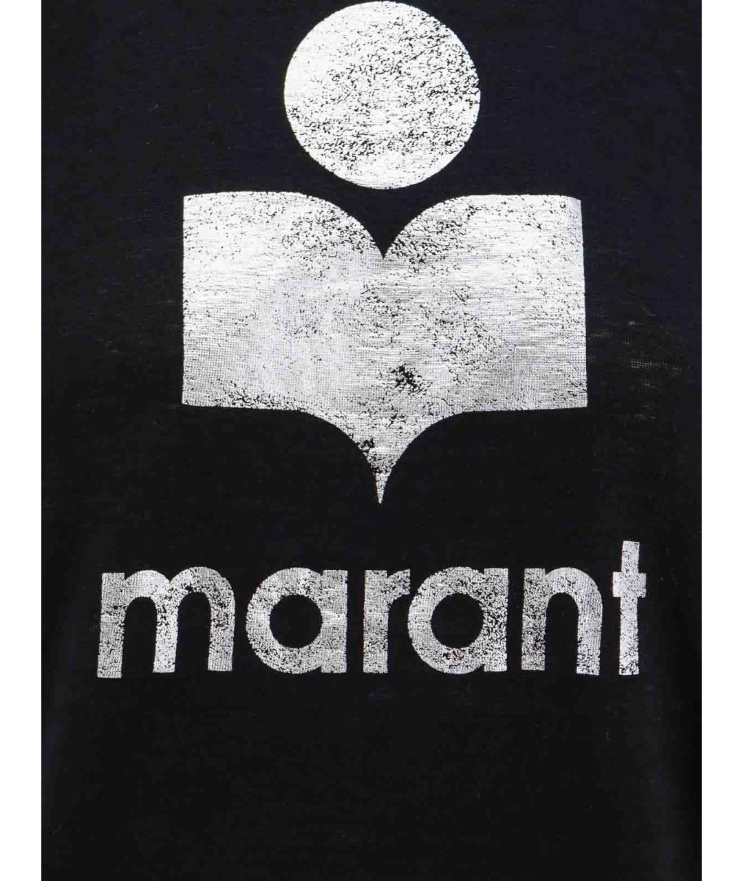 ISABEL MARANT Черная хлопковая футболка, фото 3