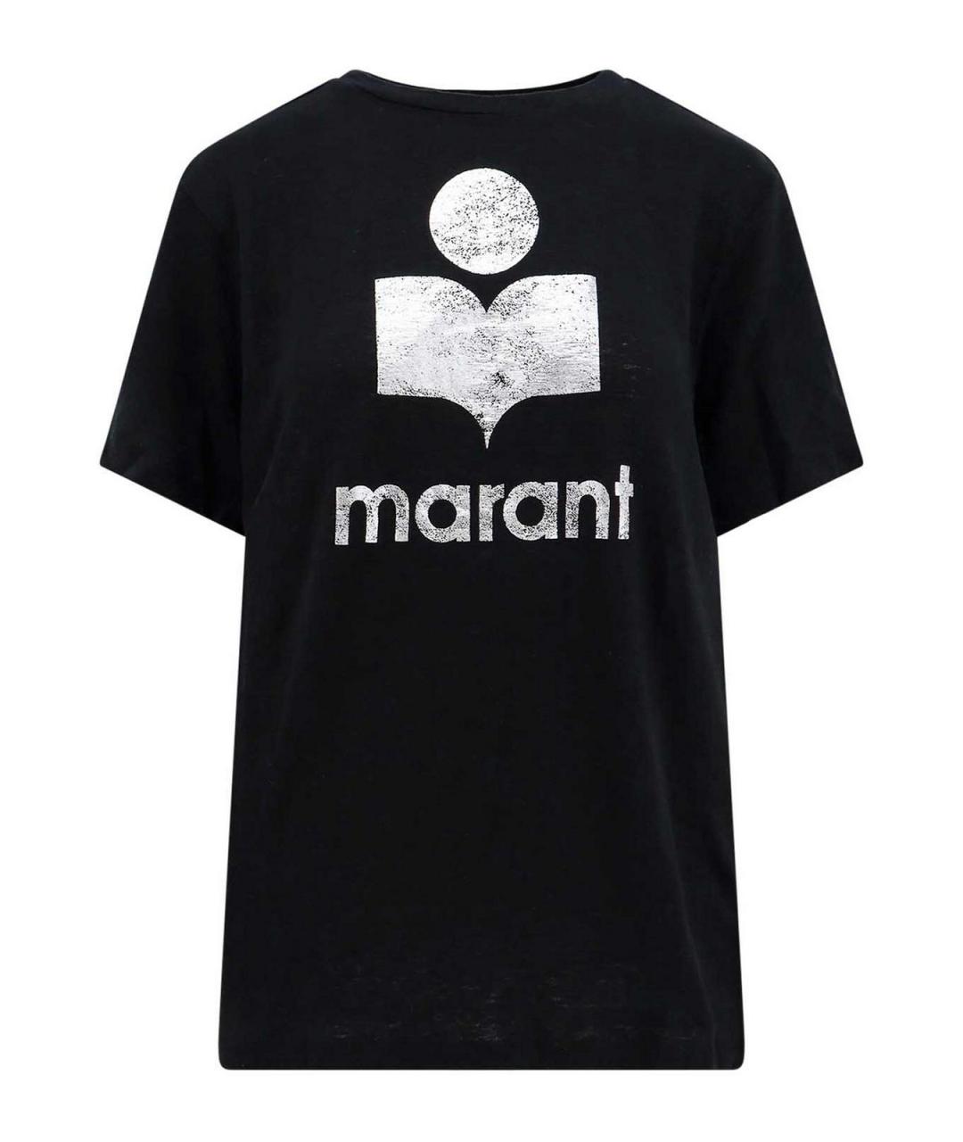 ISABEL MARANT Черная хлопковая футболка, фото 1