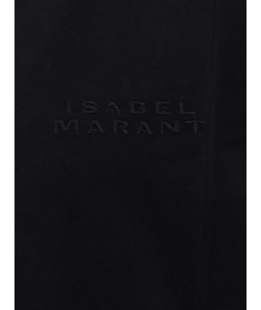 ISABEL MARANT Черная хлопковая футболка, фото 3