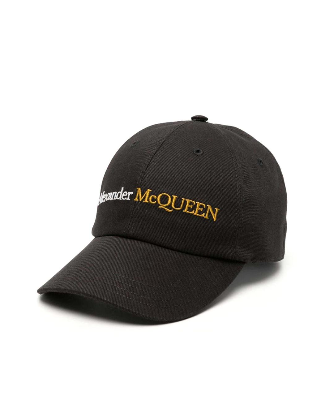 ALEXANDER MCQUEEN Черная хлопковая кепка/бейсболка, фото 1
