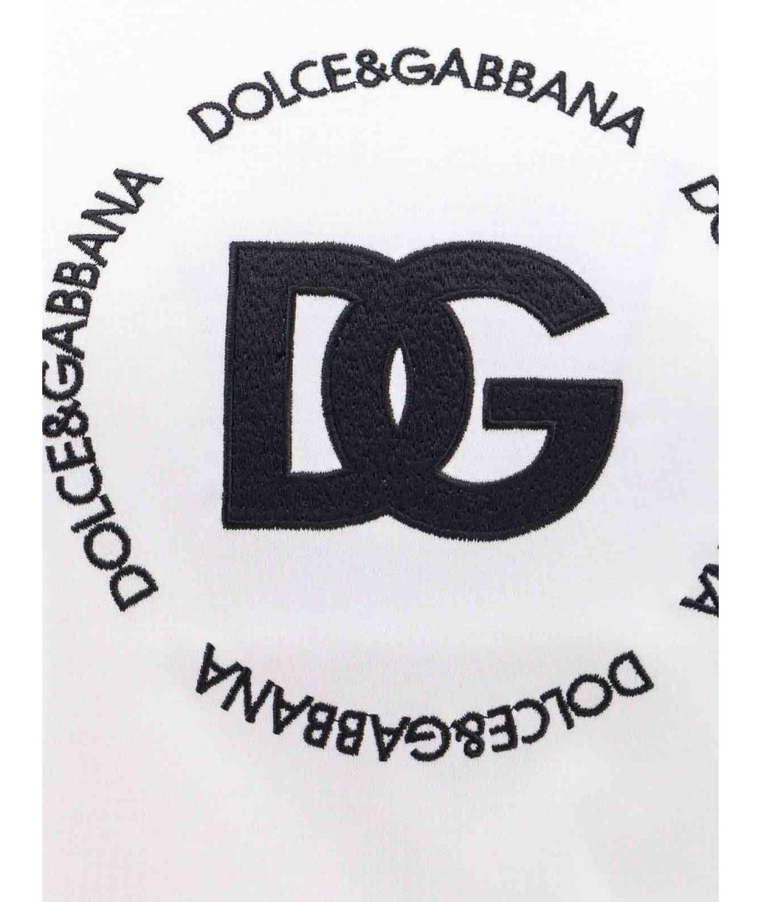 DOLCE&GABBANA Белая хлопковая футболка, фото 3