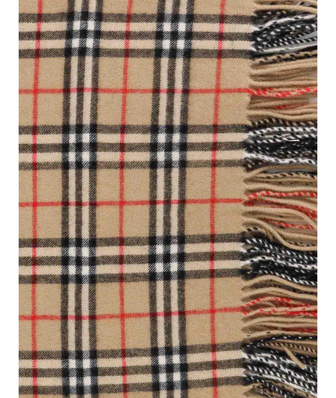 BURBERRY Бежевый кашемировый шарф, фото 2
