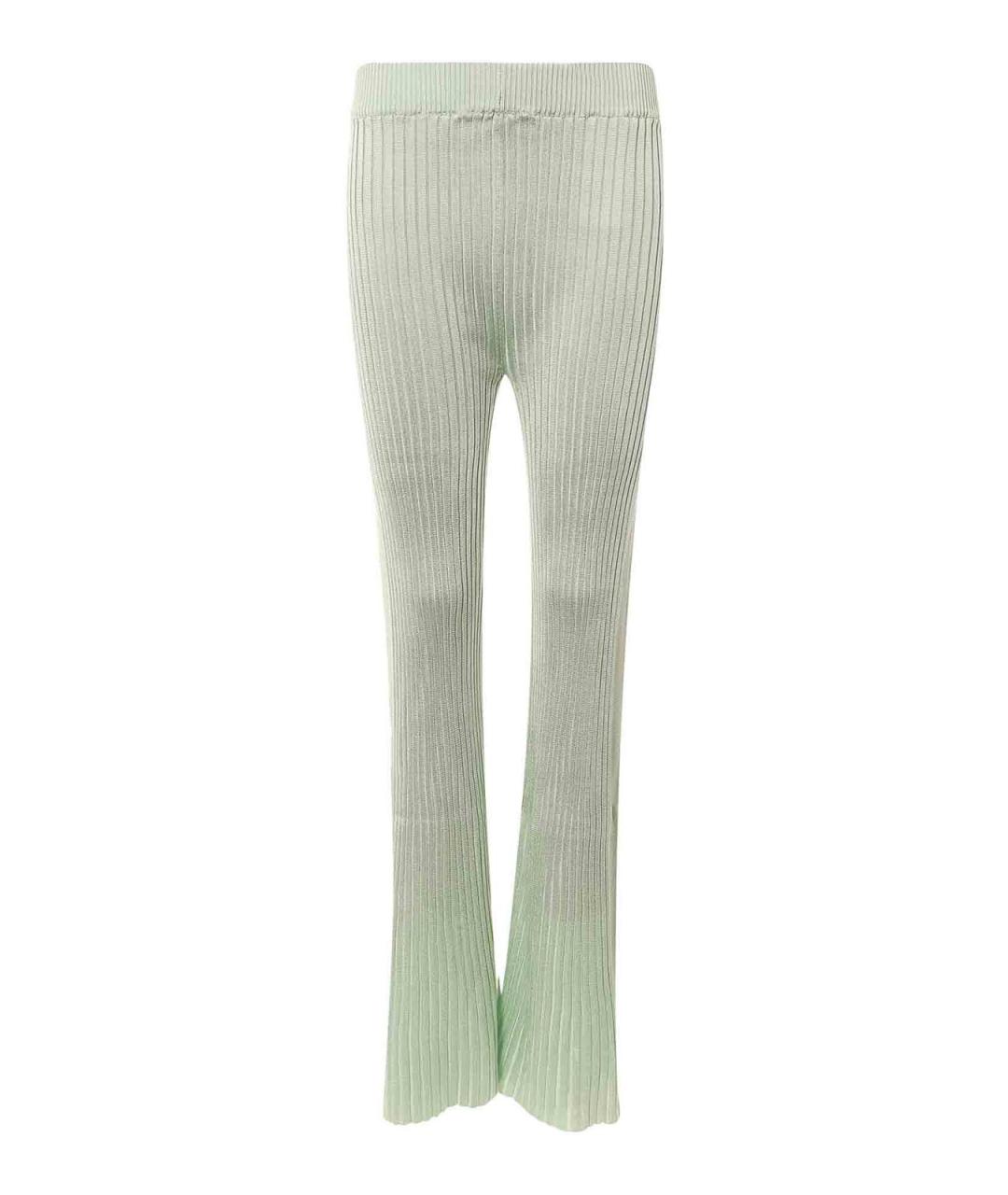 JIL SANDER Зеленые вискозные брюки узкие, фото 1