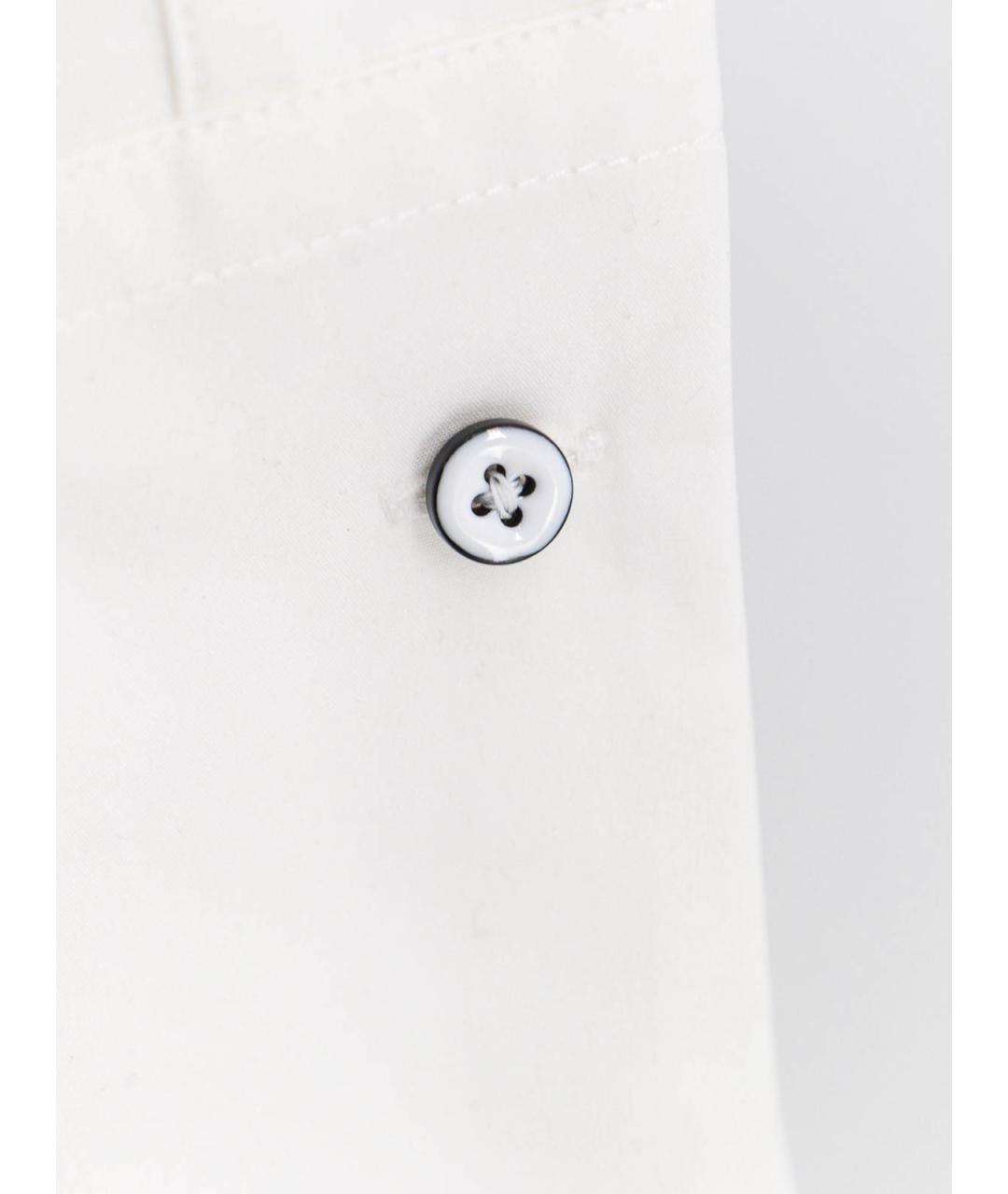 JIL SANDER Белая хлопковая рубашка, фото 3