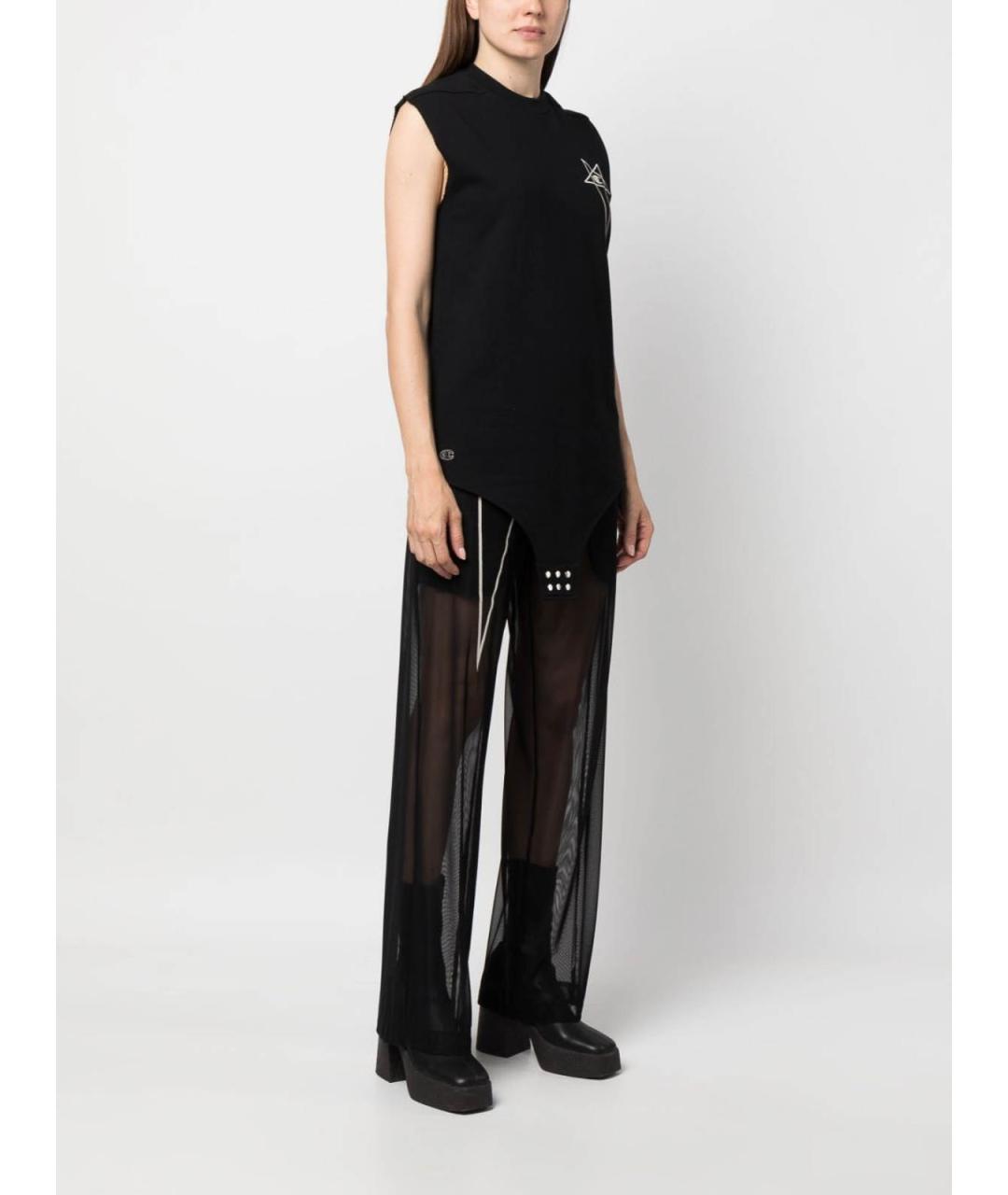 RICK OWENS Черное хлопковое боди, фото 5
