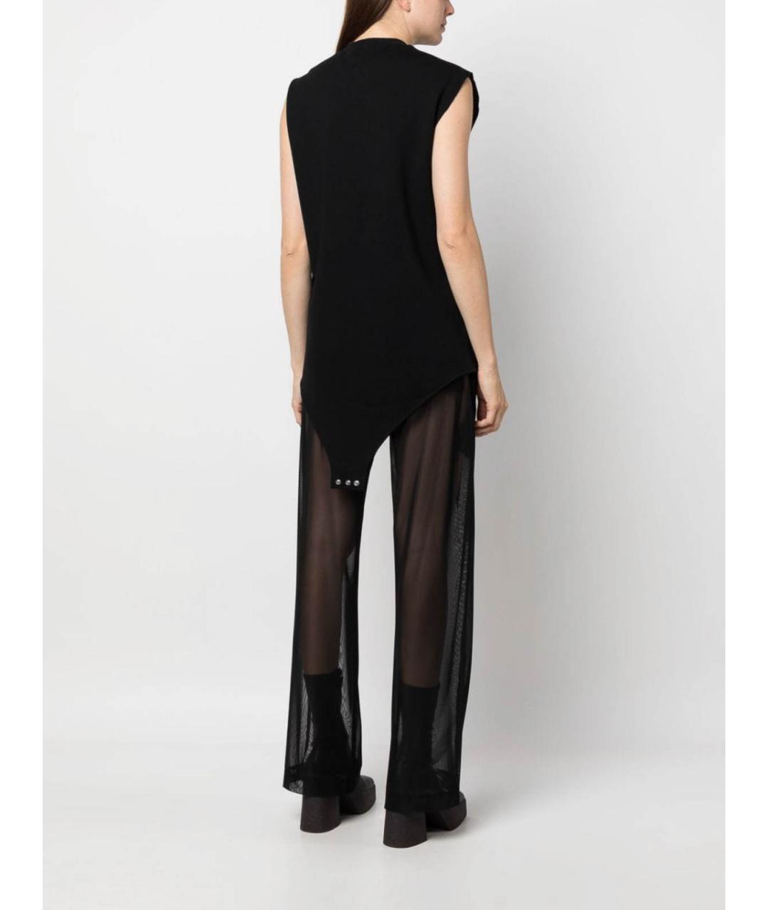 RICK OWENS Черное хлопковое боди, фото 3
