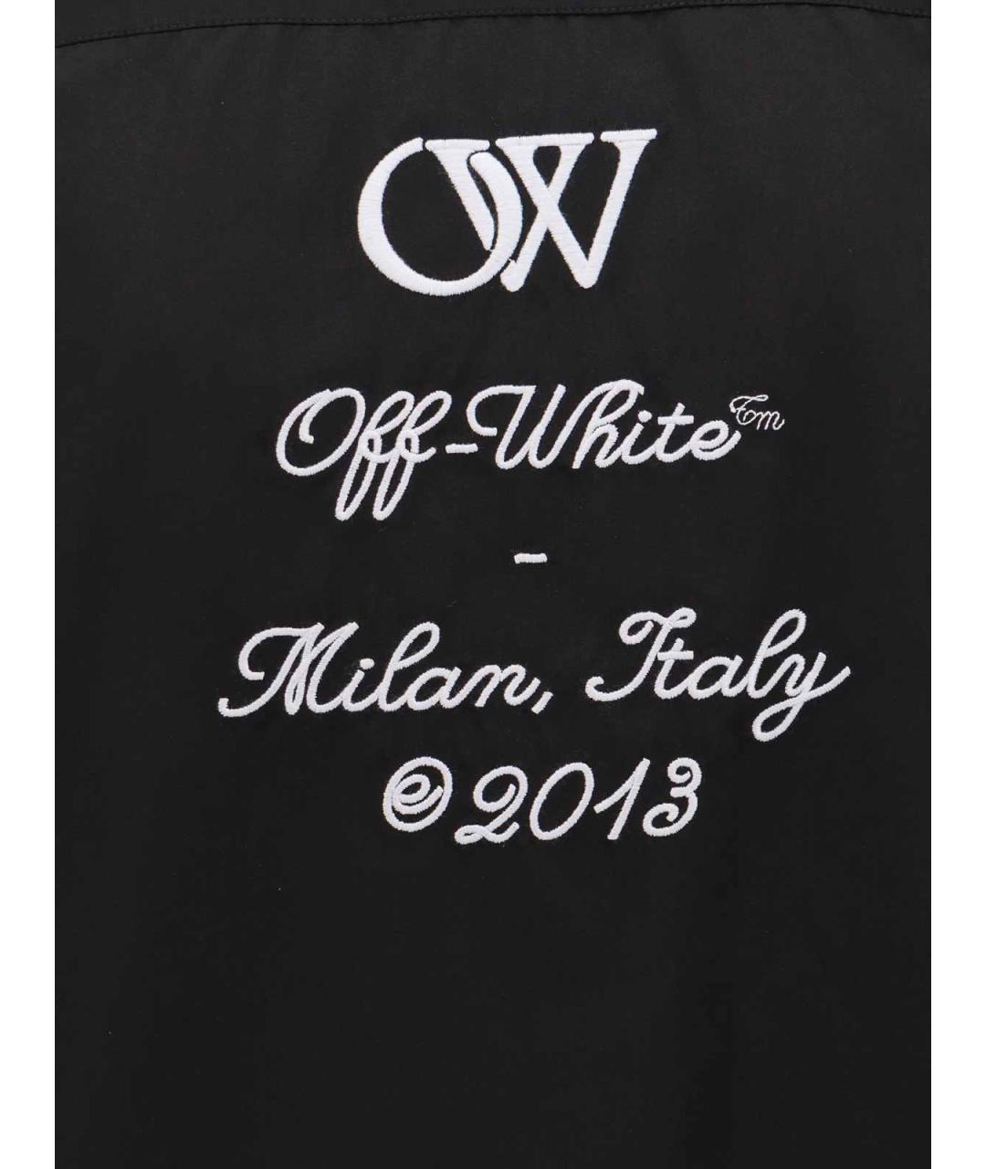 OFF-WHITE Черная хлопковая кэжуал рубашка, фото 3
