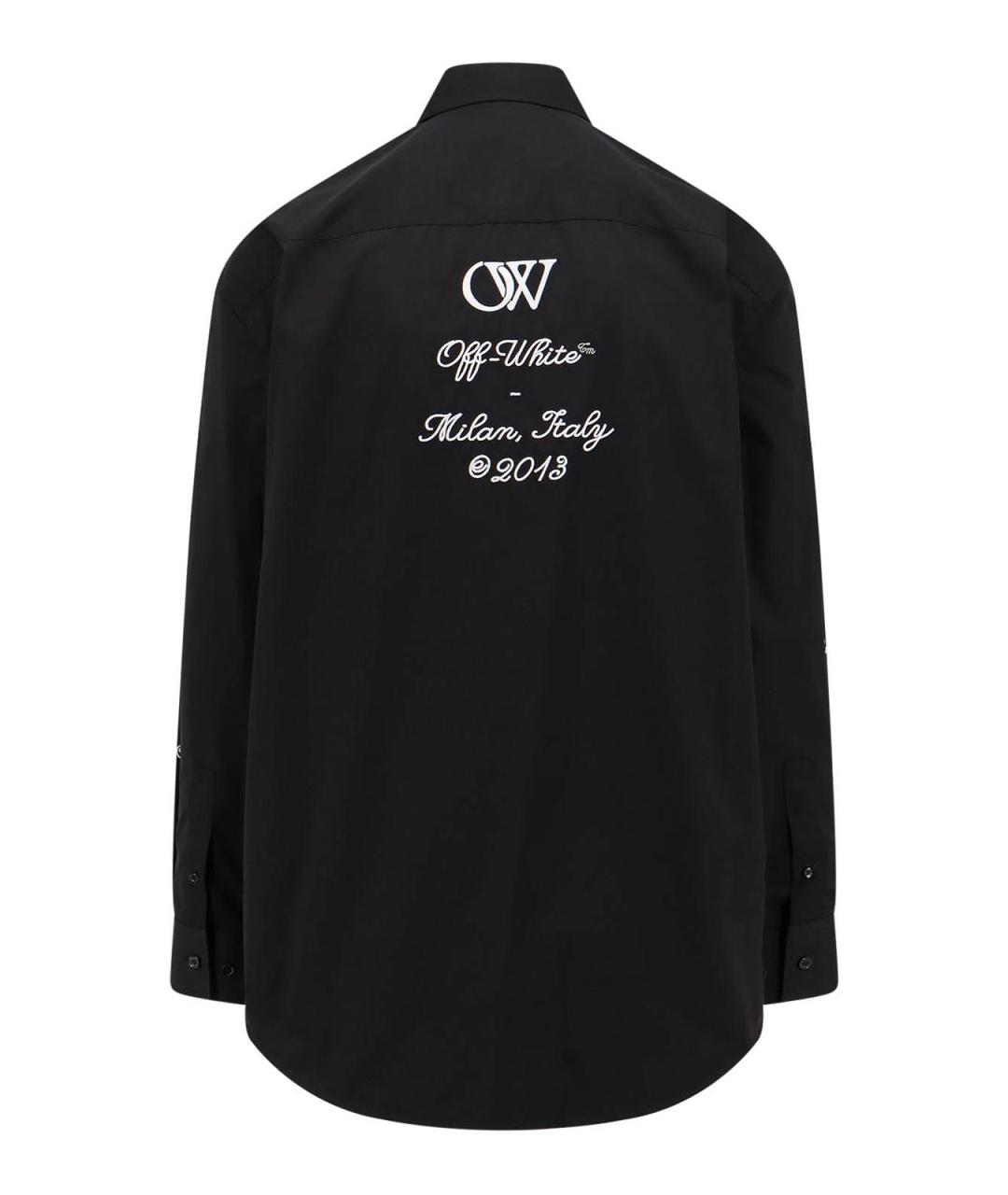 OFF-WHITE Черная хлопковая кэжуал рубашка, фото 2