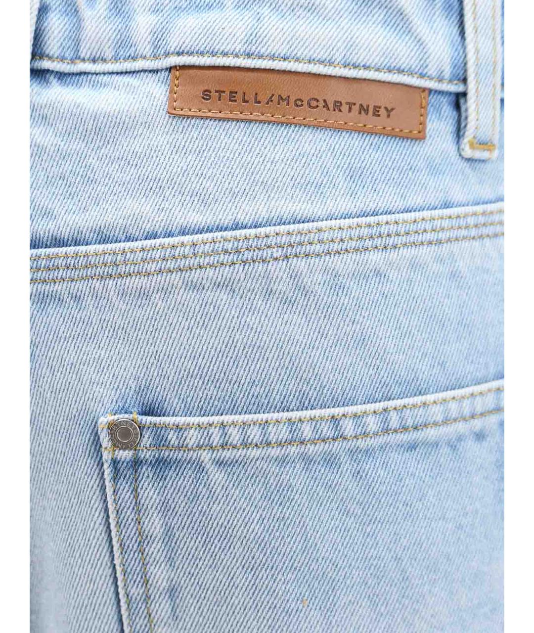 STELLA MCCARTNEY Синие хлопковые джинсы клеш, фото 3