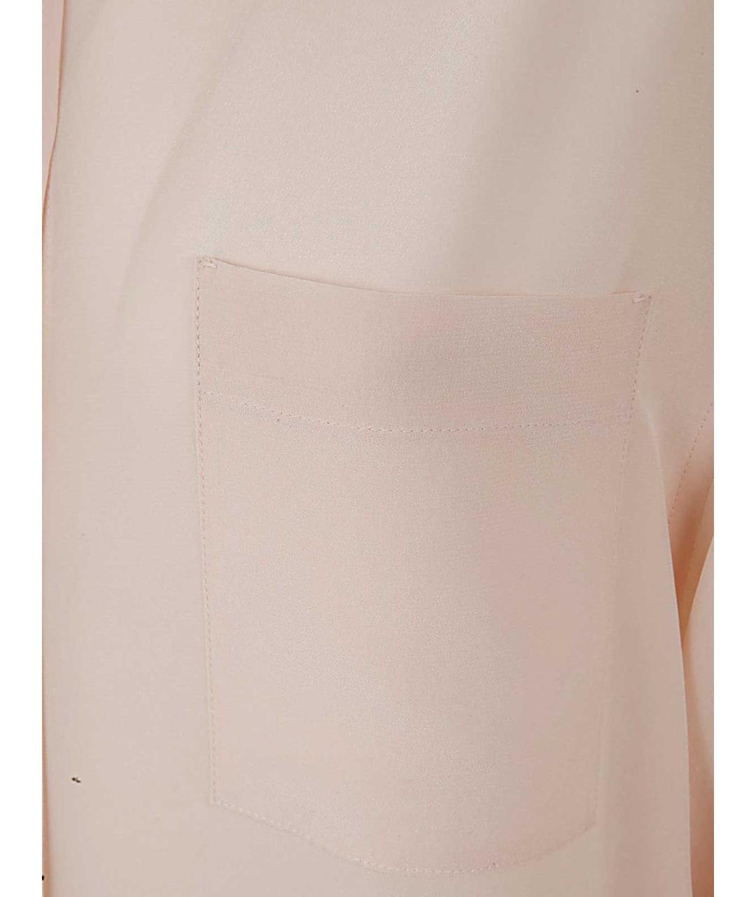 MAX MARA Розовая хлопковая рубашка, фото 3