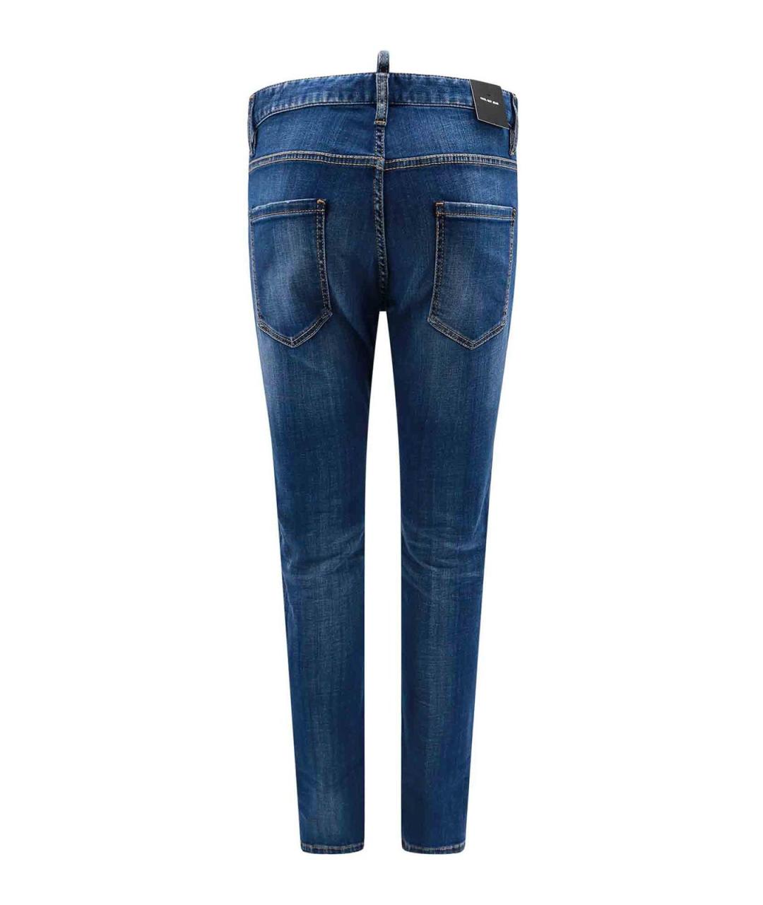 DSQUARED2 Синие хлопковые джинсы скинни, фото 2