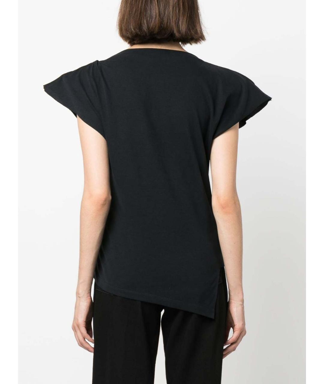 ISABEL MARANT Черная хлопковая футболка, фото 4