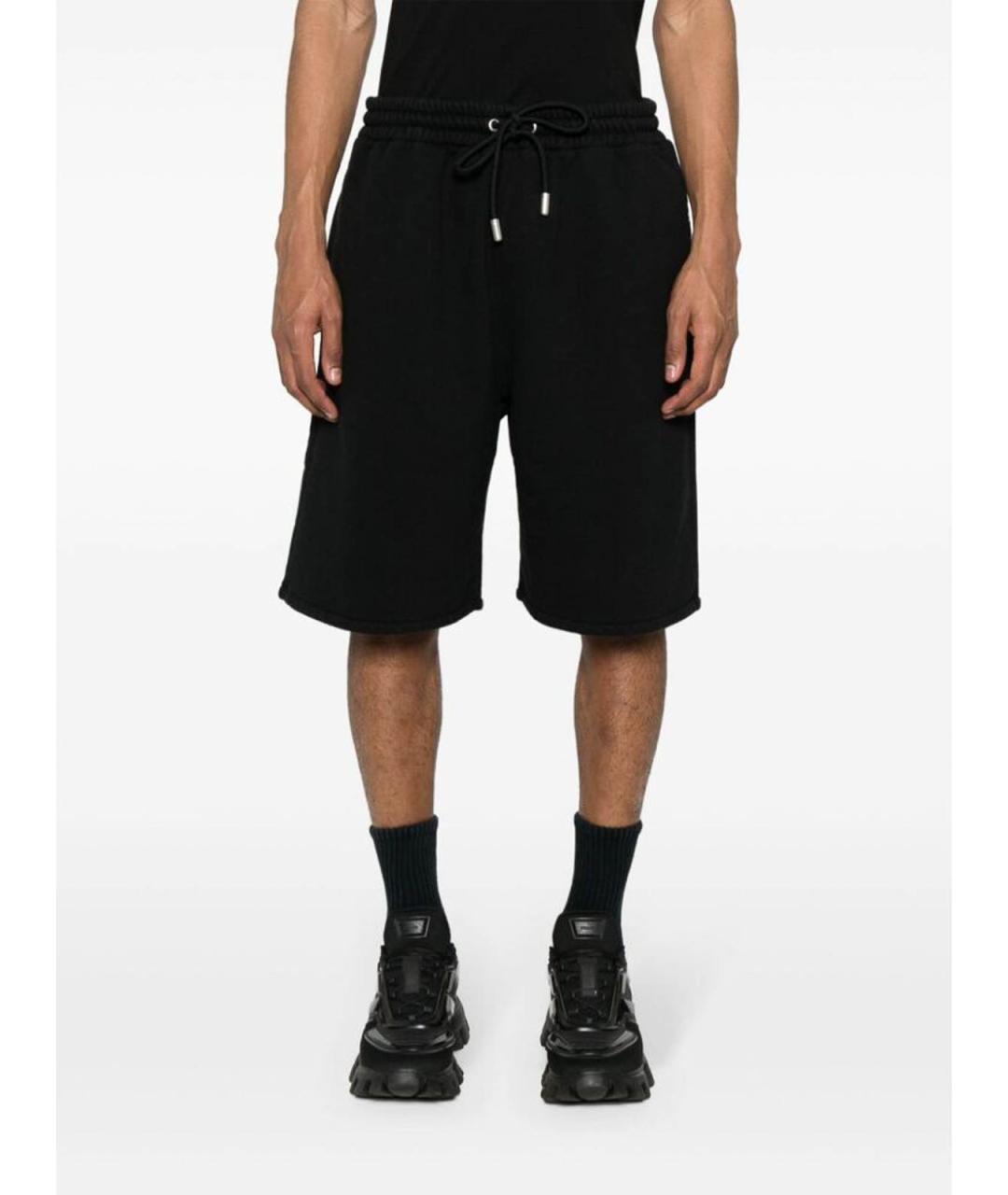 OFF-WHITE Черные хлопковые шорты, фото 3