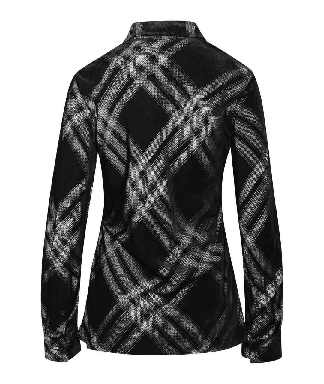 BURBERRY Черная вискозная рубашка, фото 2