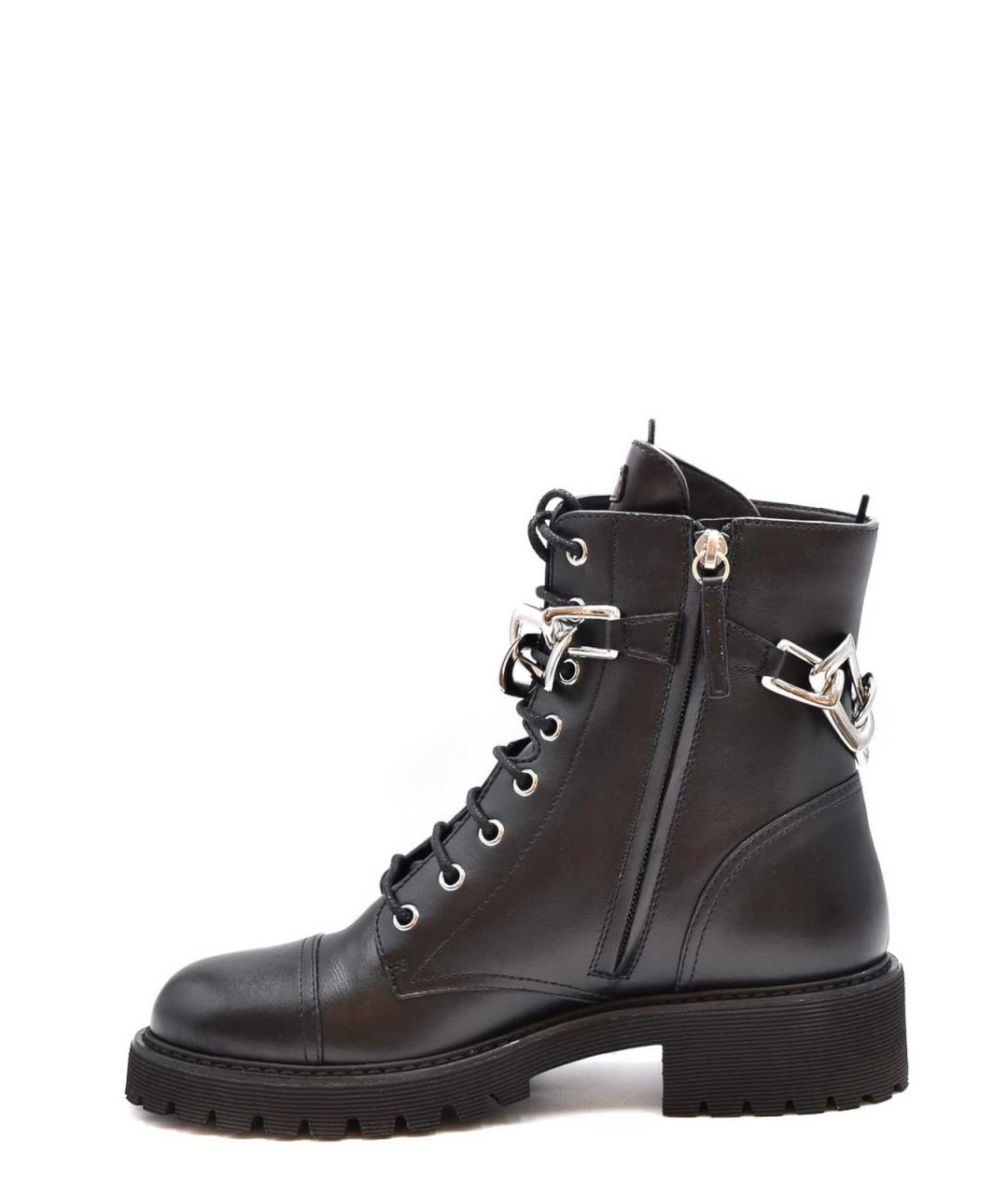 GIUSEPPE ZANOTTI DESIGN Черные кожаные ботильоны, фото 3