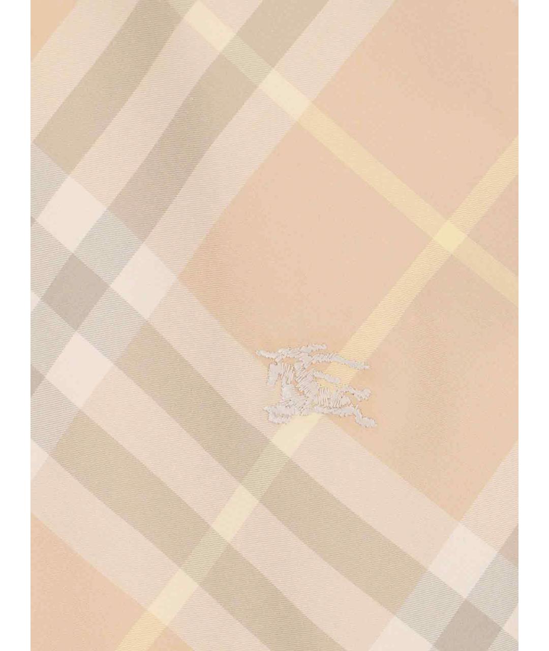 BURBERRY Бежевая хлопковая классическая рубашка, фото 4