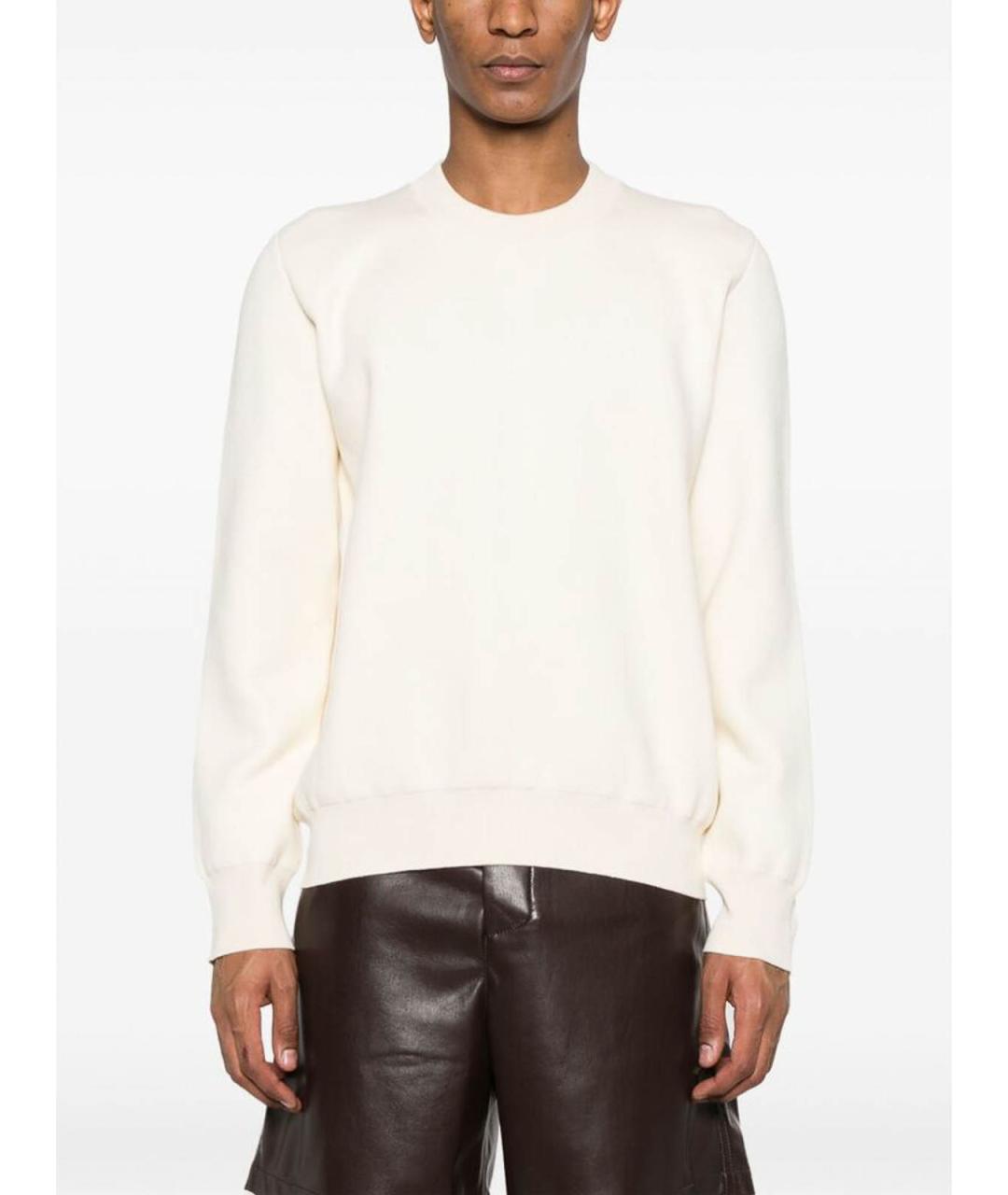 OFF-WHITE Белый хлопковый джемпер / свитер, фото 5