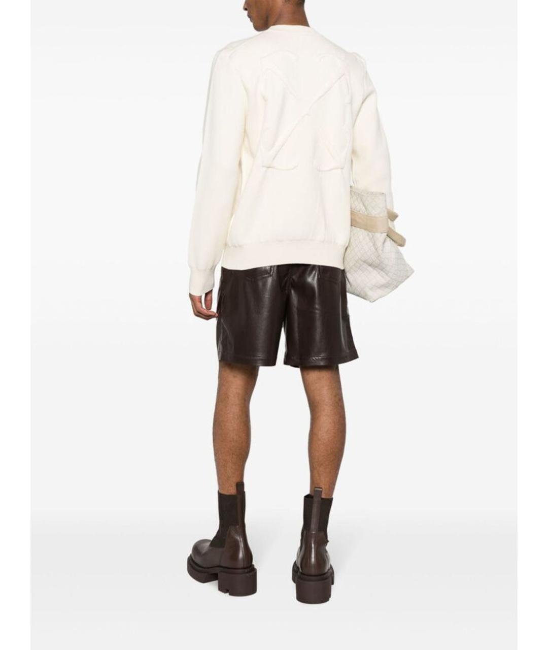 OFF-WHITE Белый хлопковый джемпер / свитер, фото 4