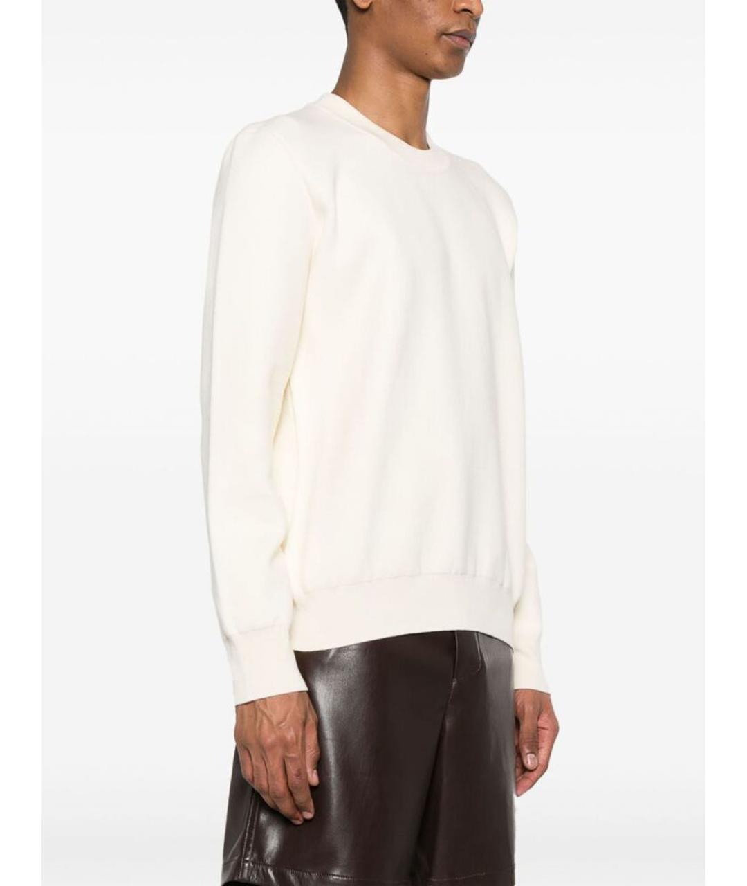 OFF-WHITE Белый хлопковый джемпер / свитер, фото 2