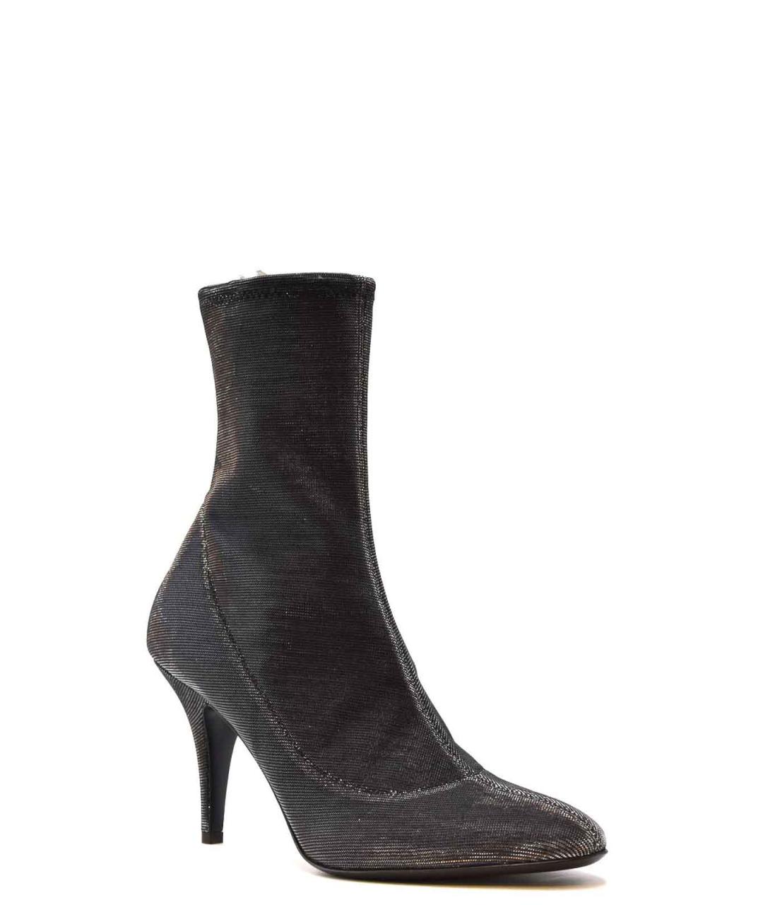 GIUSEPPE ZANOTTI DESIGN Серые кожаные ботильоны, фото 2