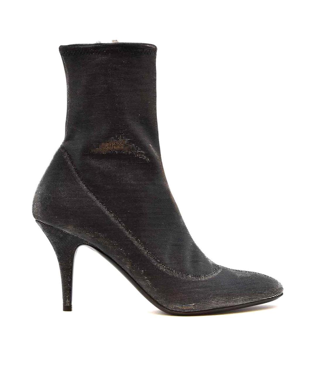 GIUSEPPE ZANOTTI DESIGN Серые кожаные ботильоны, фото 1