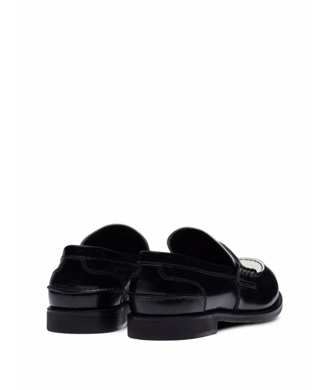 MIU MIU Черные кожаные лоферы, фото 3