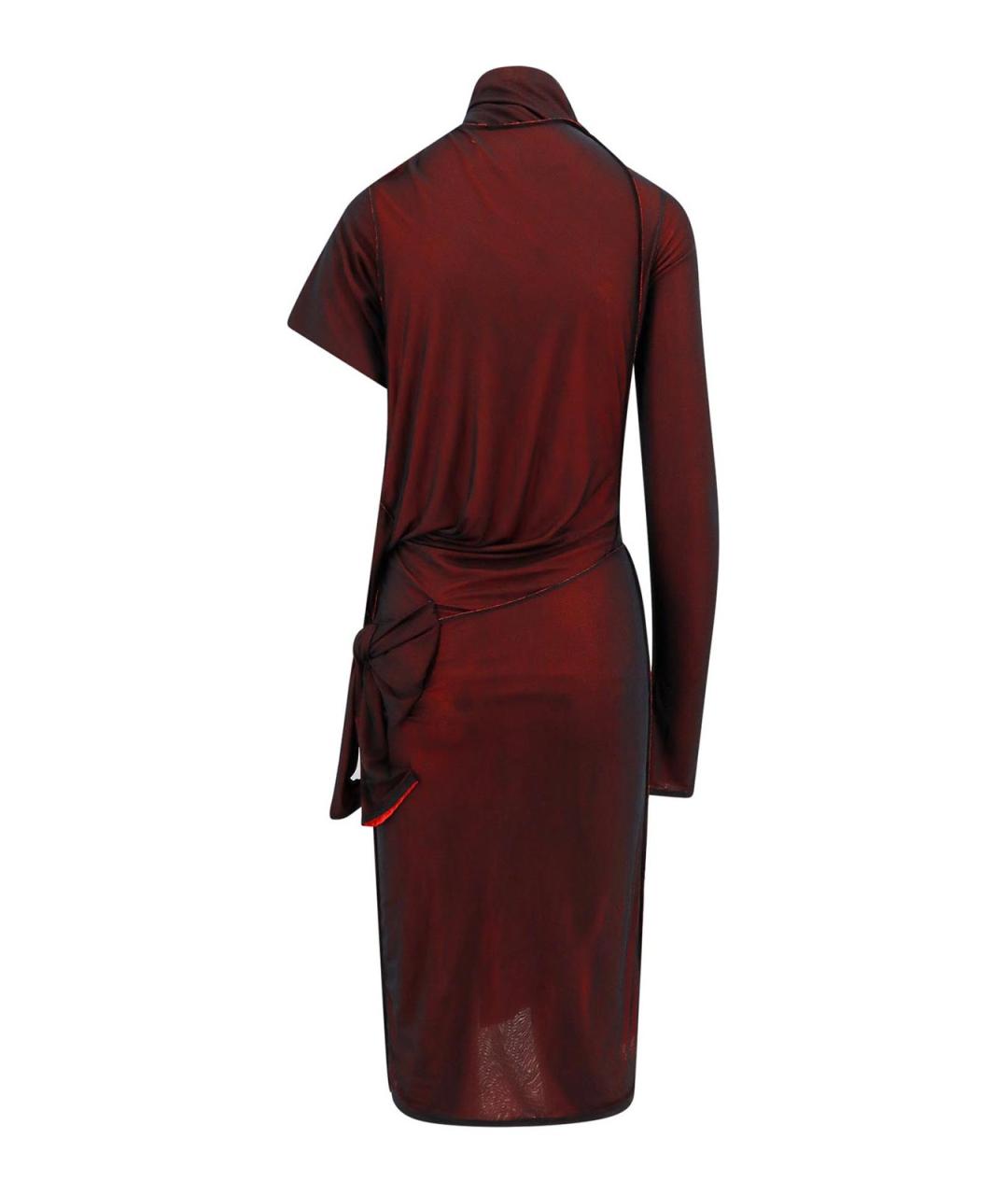 MAISON MARGIELA Красное вискозное вечернее платье, фото 2
