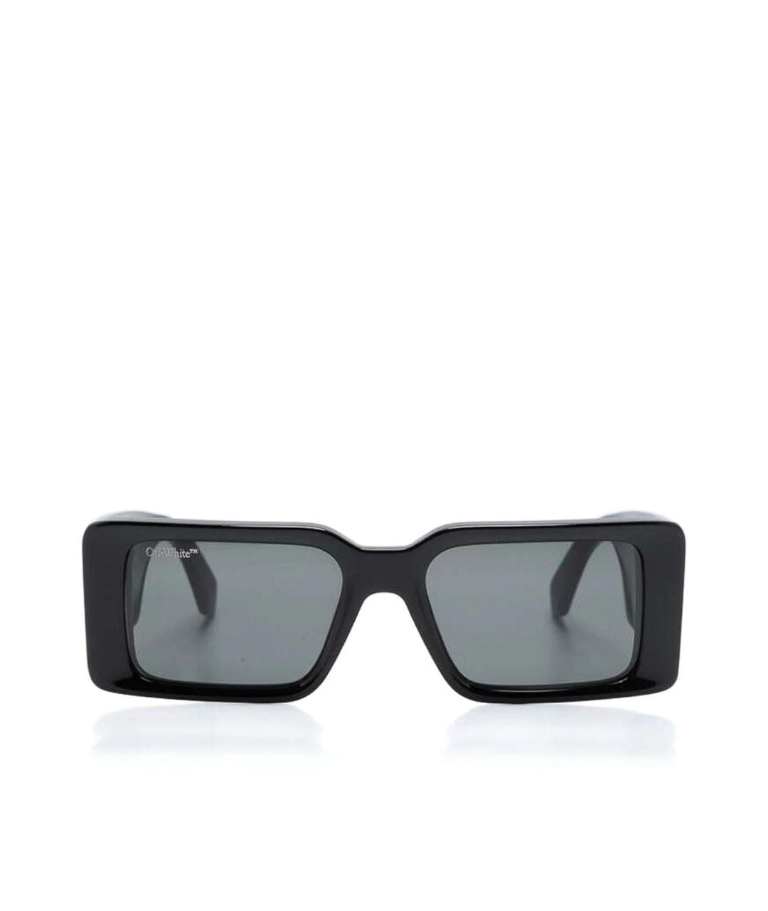 OFF-WHITE Черные пластиковые солнцезащитные очки, фото 1