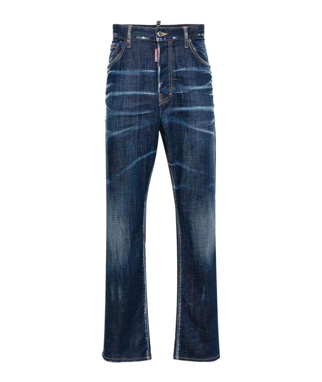 DSQUARED2 Синие хлопковые джинсы скинни, фото 1