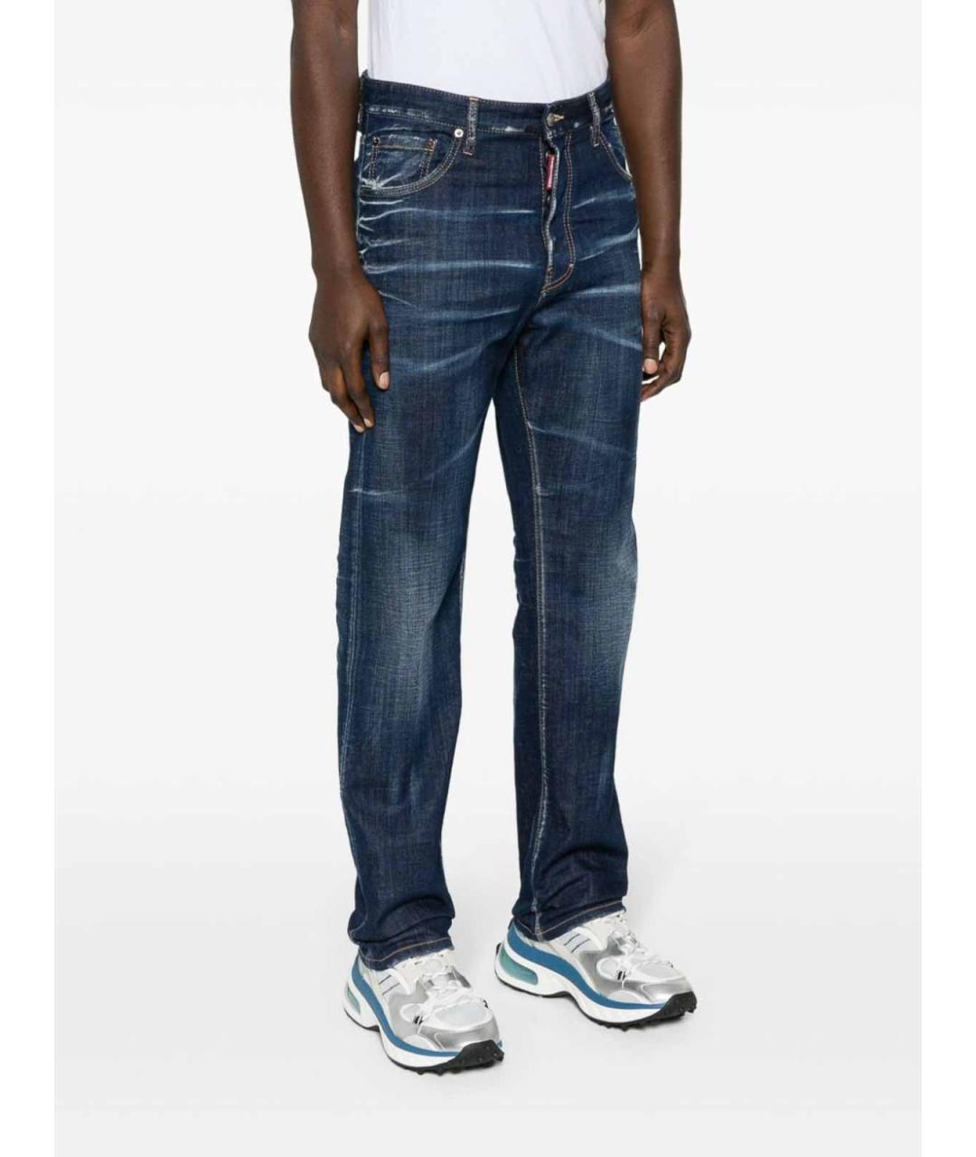 DSQUARED2 Синие хлопковые джинсы скинни, фото 4