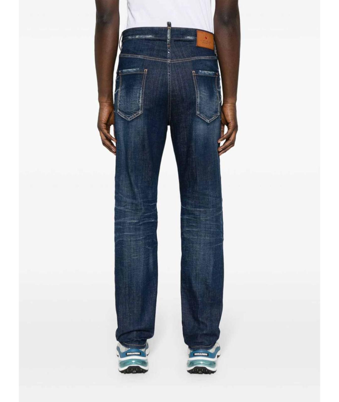 DSQUARED2 Синие хлопковые джинсы скинни, фото 3