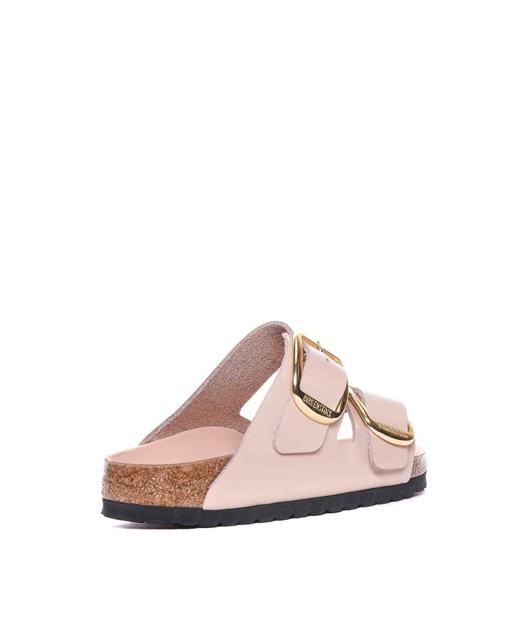 BIRKENSTOCK Бежевые кожаные сандалии, фото 2
