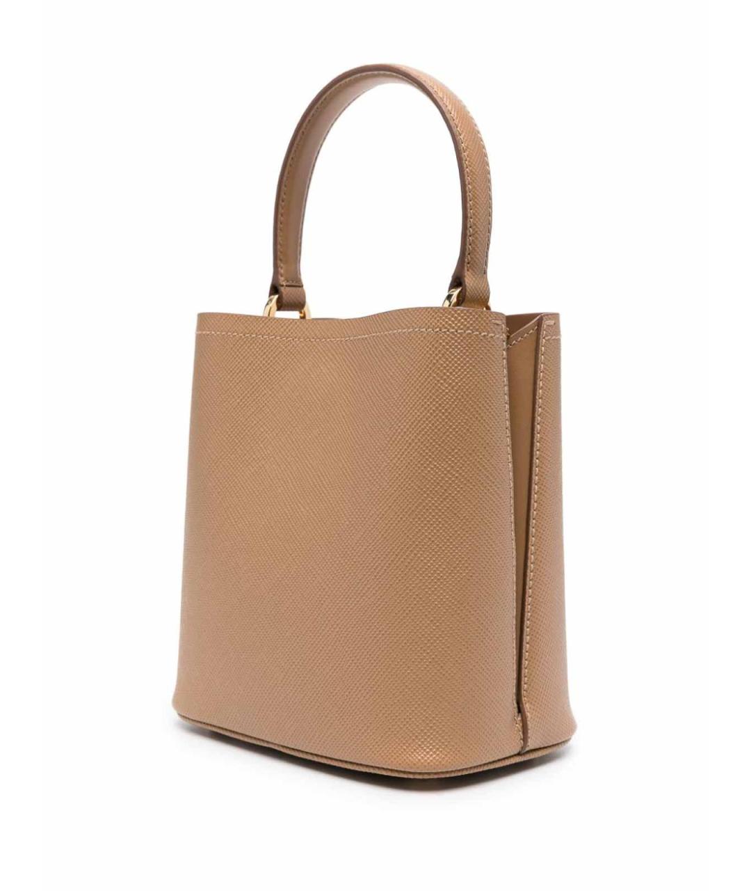 PRADA Бежевая кожаная сумка тоут, фото 3