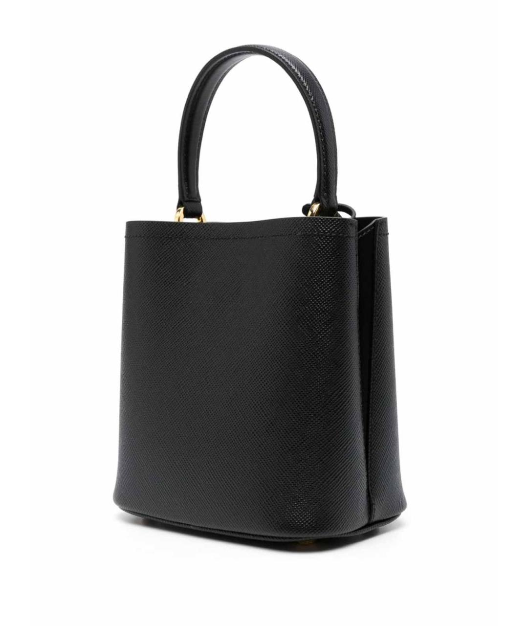 PRADA Черная кожаная сумка тоут, фото 3