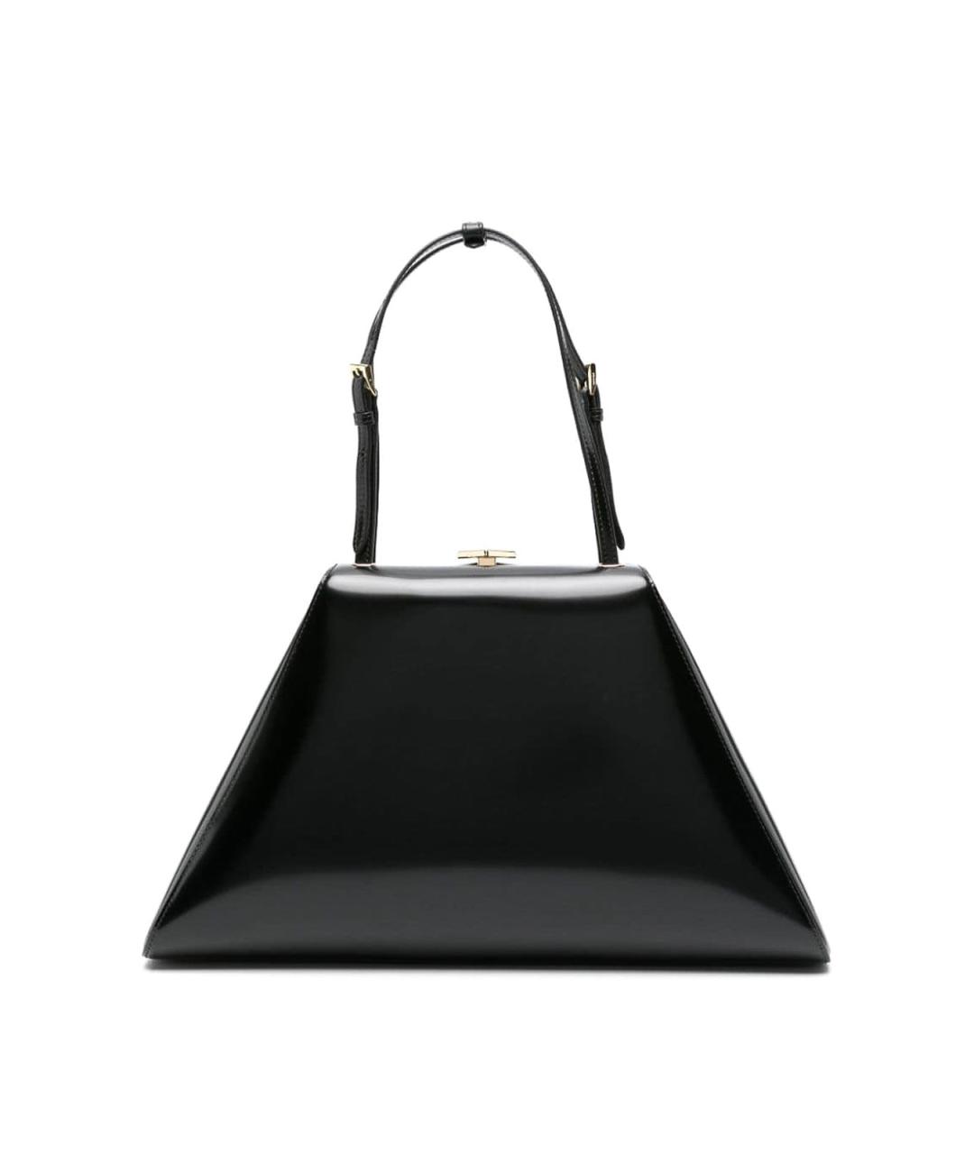 PRADA Черная сумка через плечо из лакированной кожи, фото 1