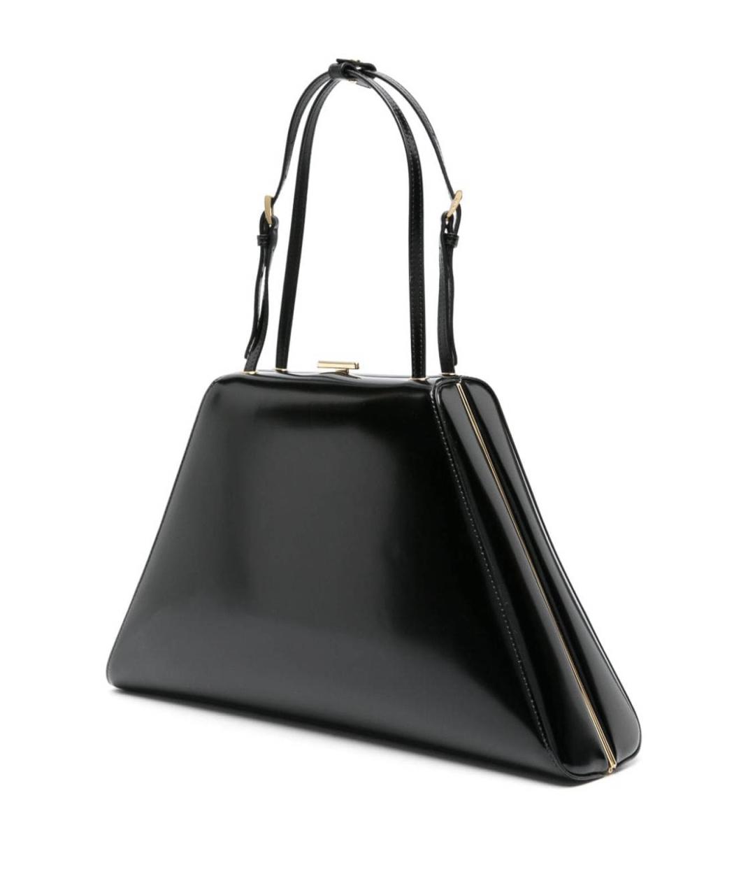 PRADA Черная сумка через плечо из лакированной кожи, фото 3