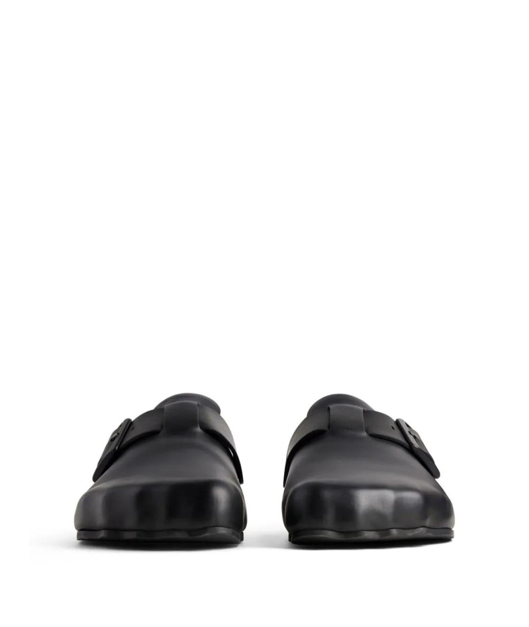 BALENCIAGA Черные кожаные сабо, фото 5
