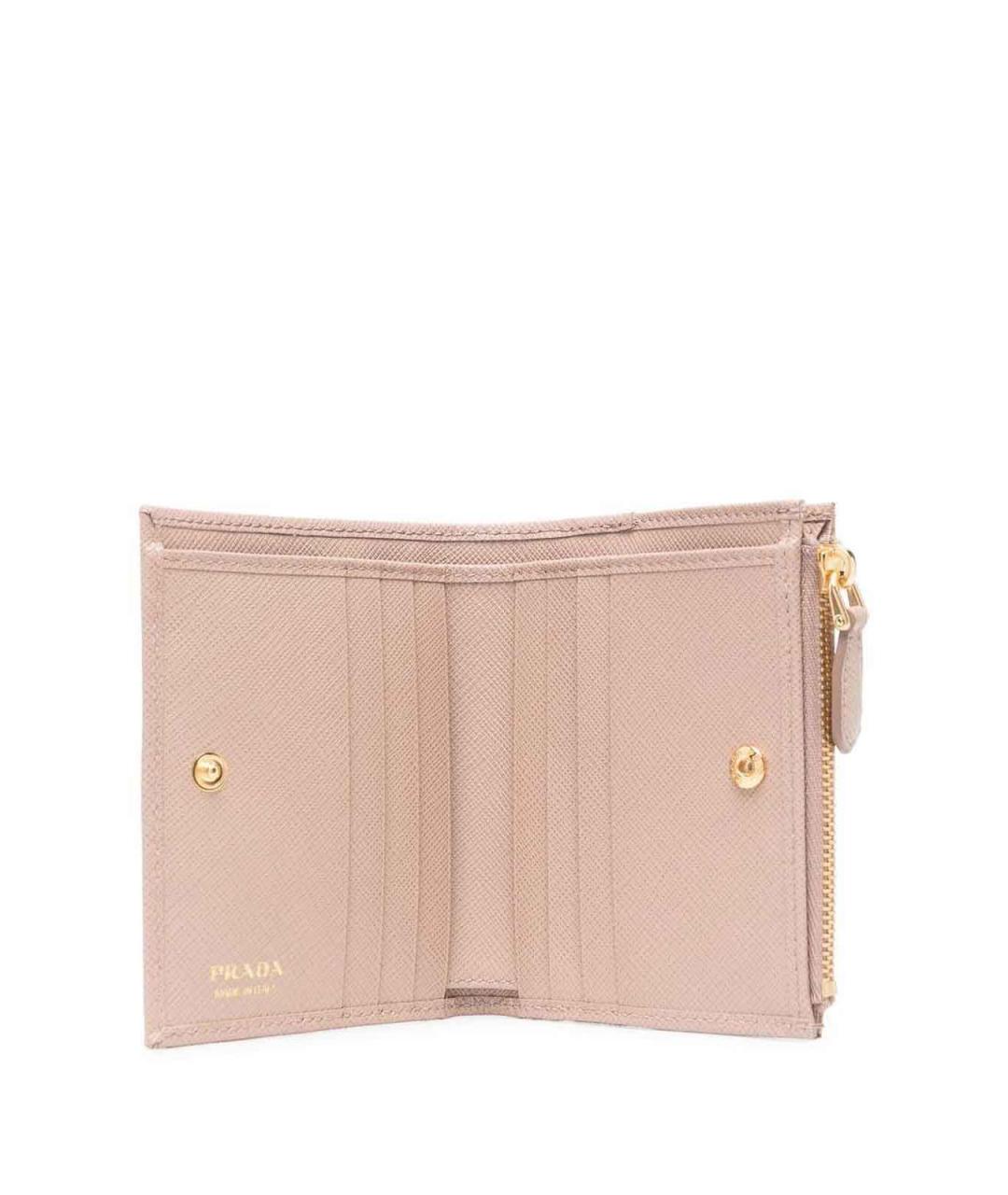 PRADA Розовый кожаный кошелек, фото 3