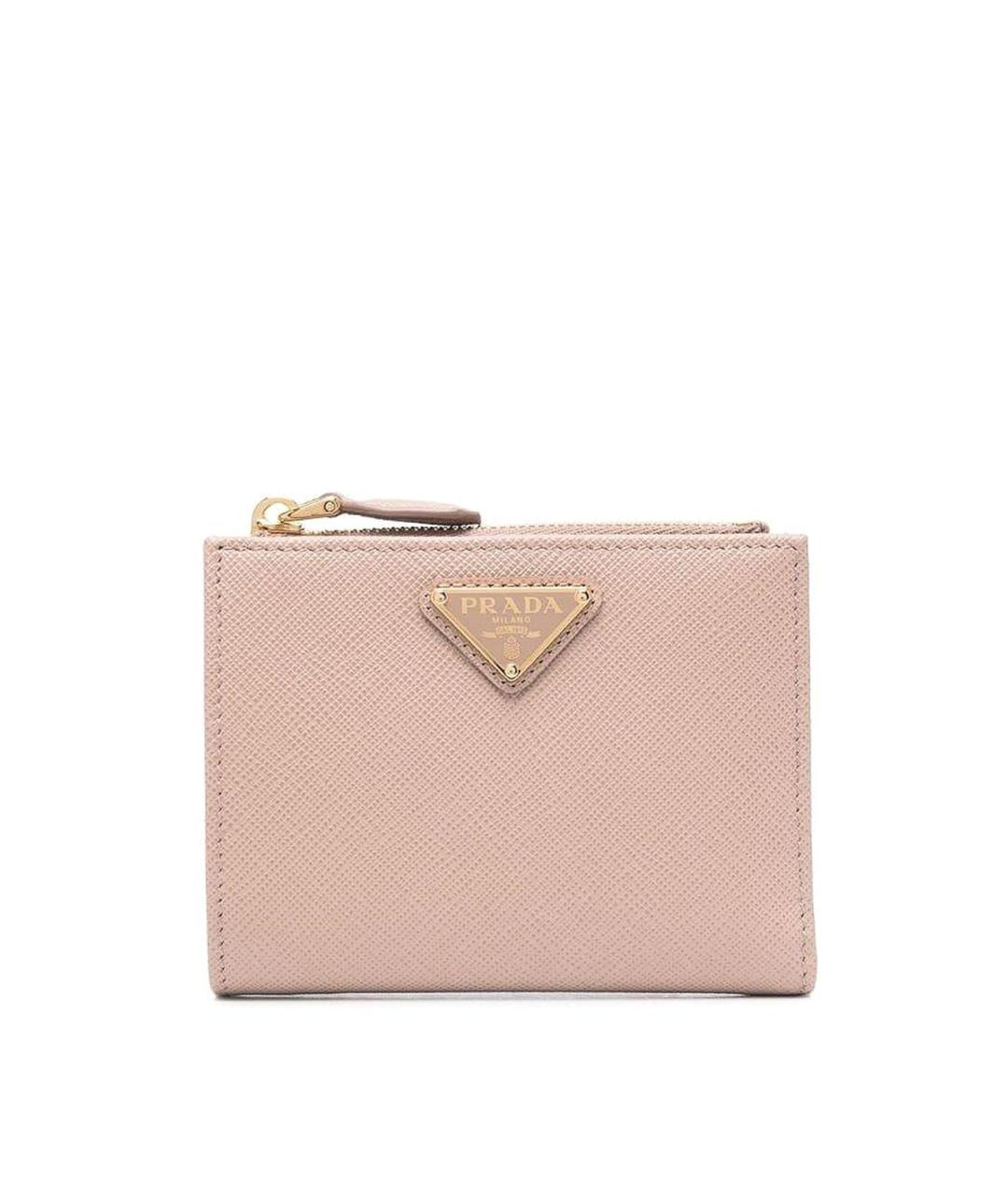 PRADA Розовый кожаный кошелек, фото 1