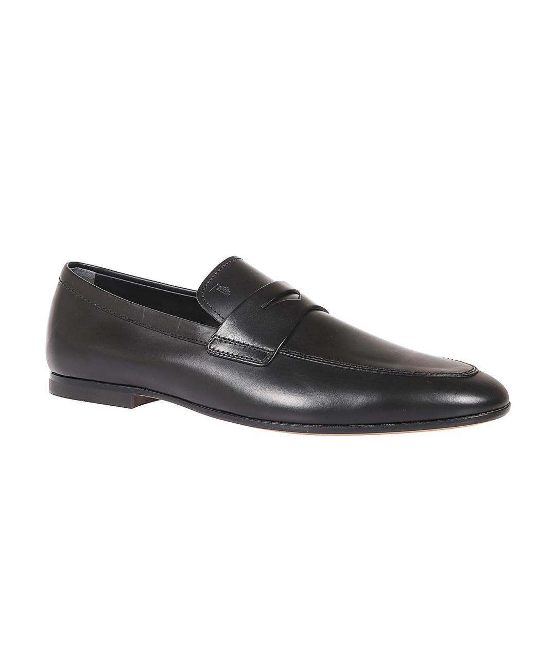 TOD'S Черные кожаные лоферы, фото 2