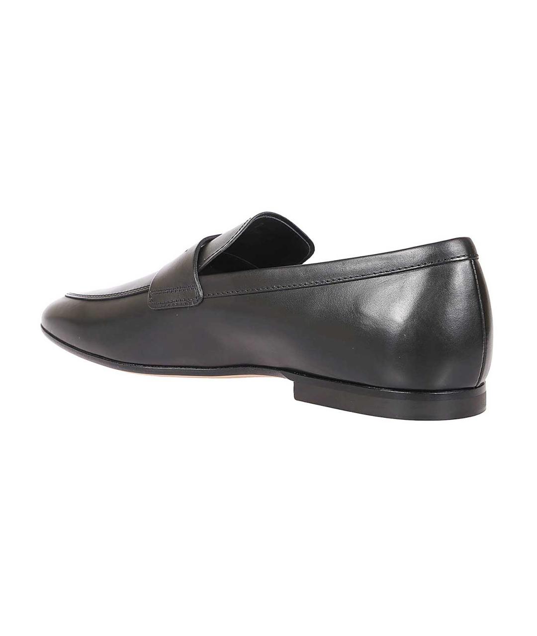 TOD'S Черные кожаные лоферы, фото 3