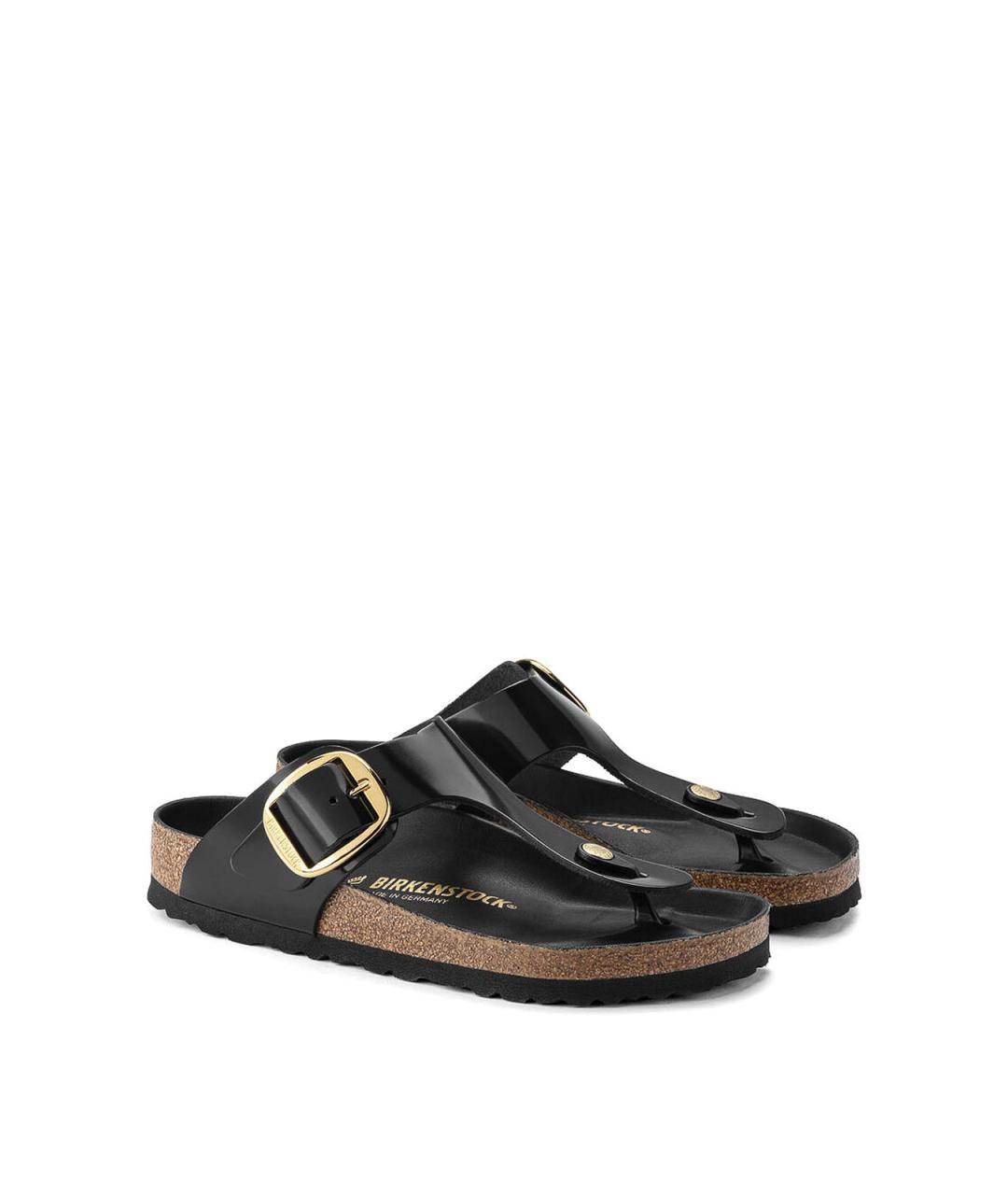 BIRKENSTOCK Черные кожаные сандалии, фото 2