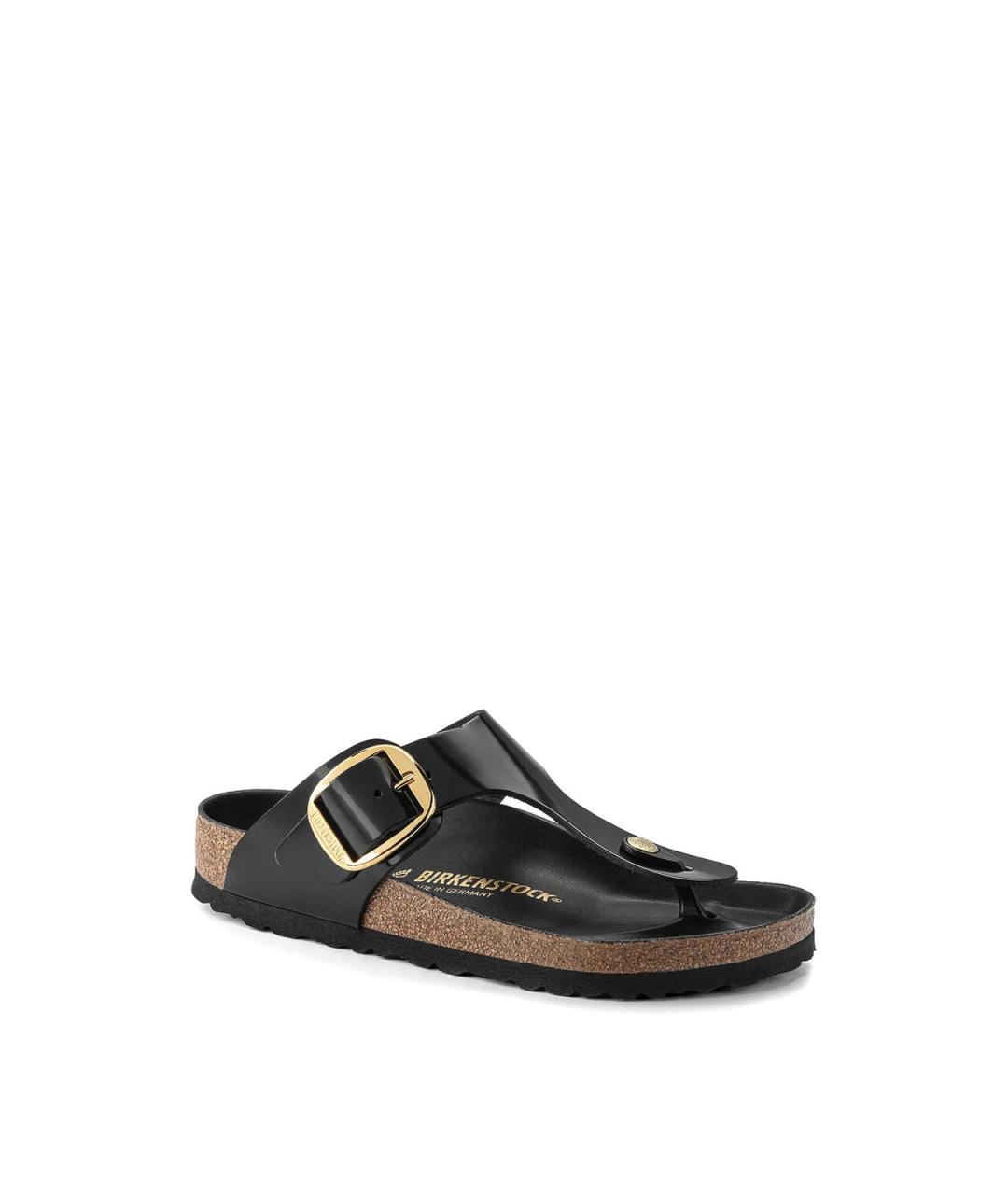 BIRKENSTOCK Черные кожаные сандалии, фото 3