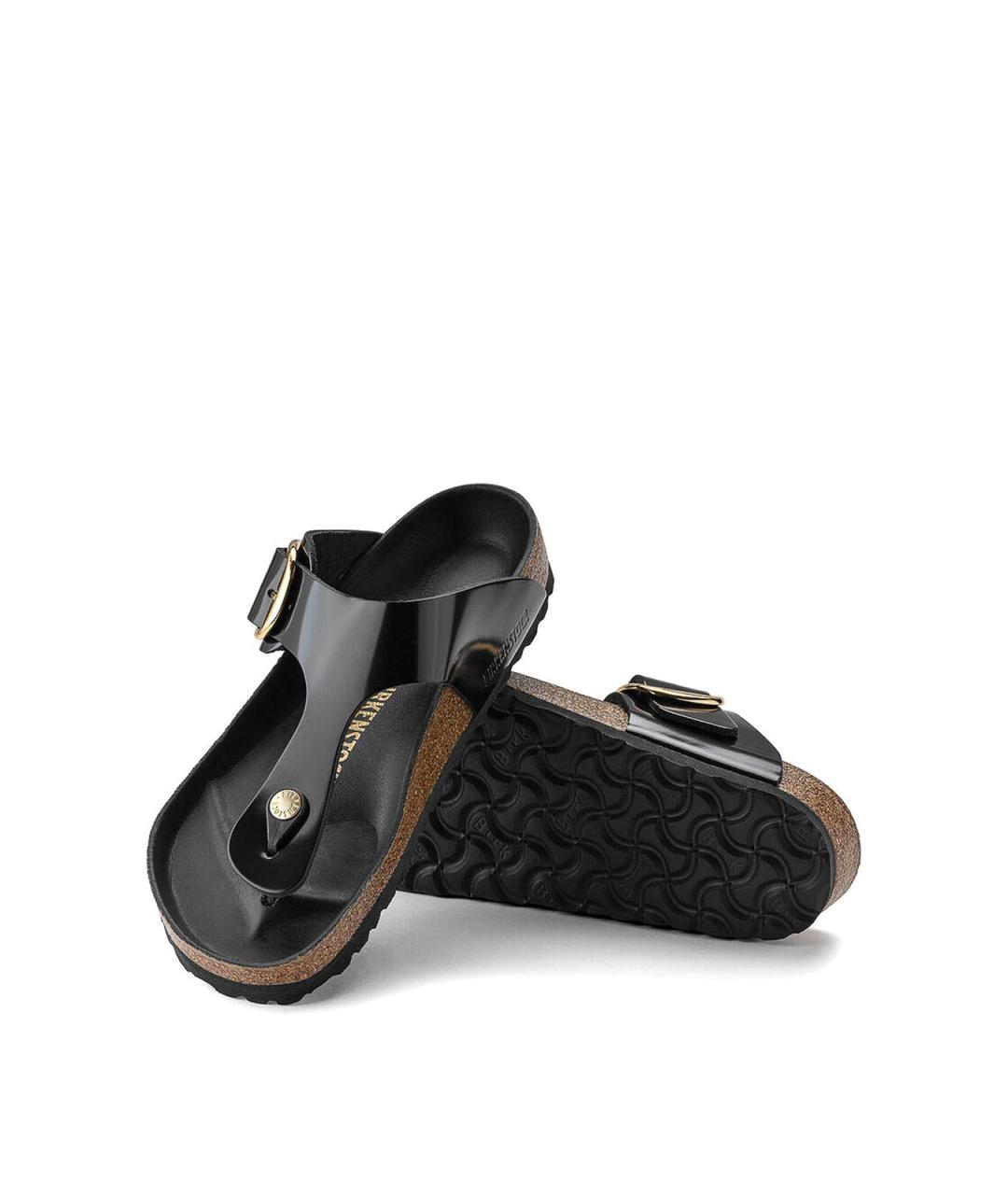 BIRKENSTOCK Черные кожаные сандалии, фото 7