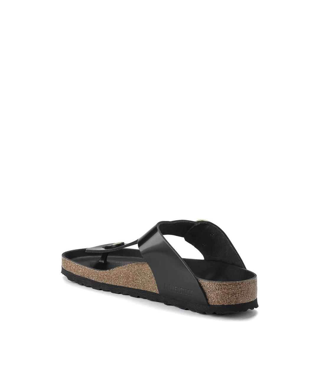 BIRKENSTOCK Черные кожаные сандалии, фото 4