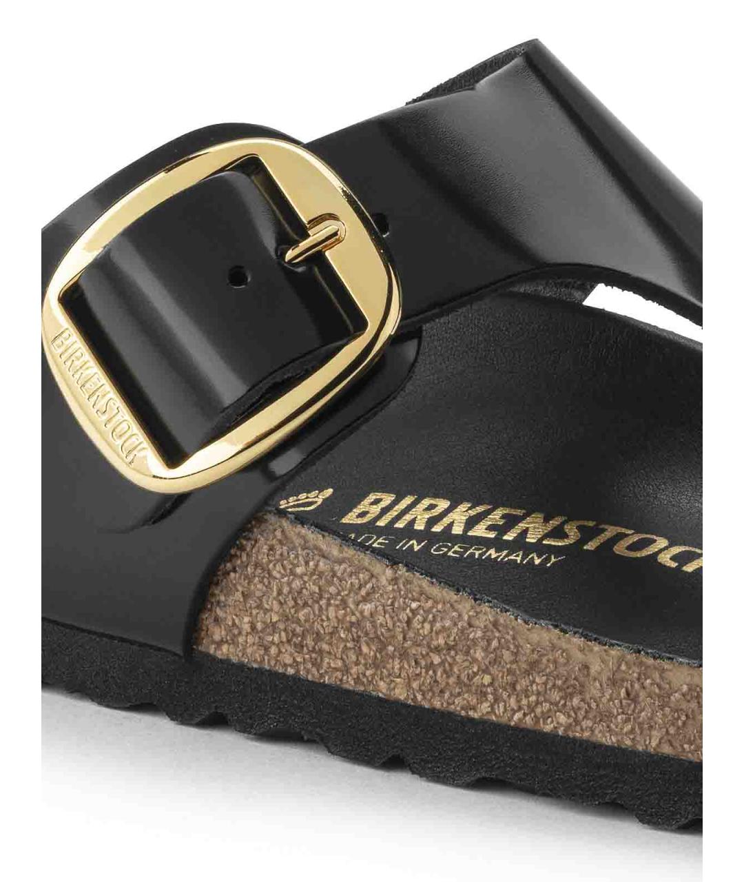 BIRKENSTOCK Черные кожаные сандалии, фото 5