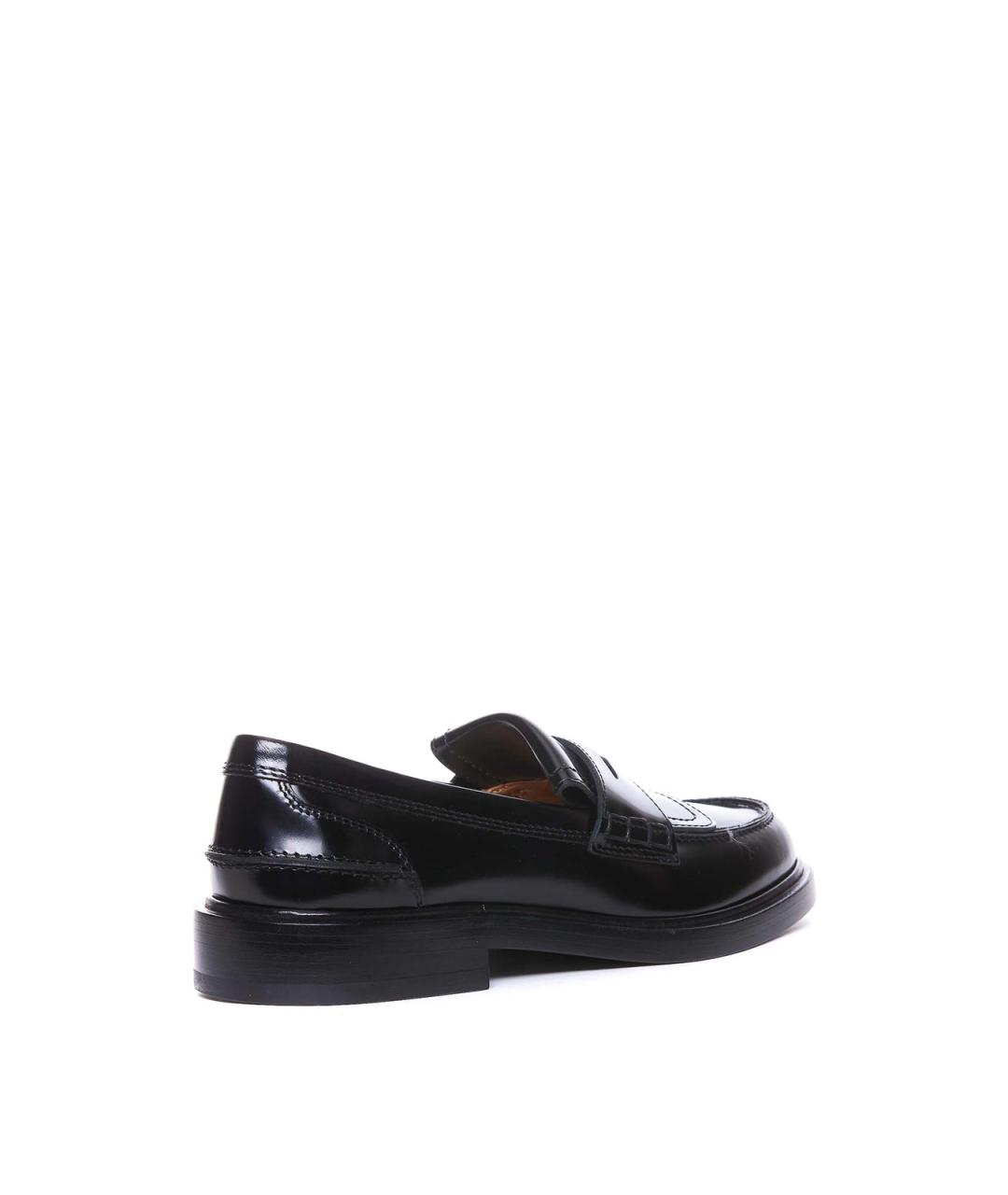 TOD'S Черные кожаные лоферы, фото 2