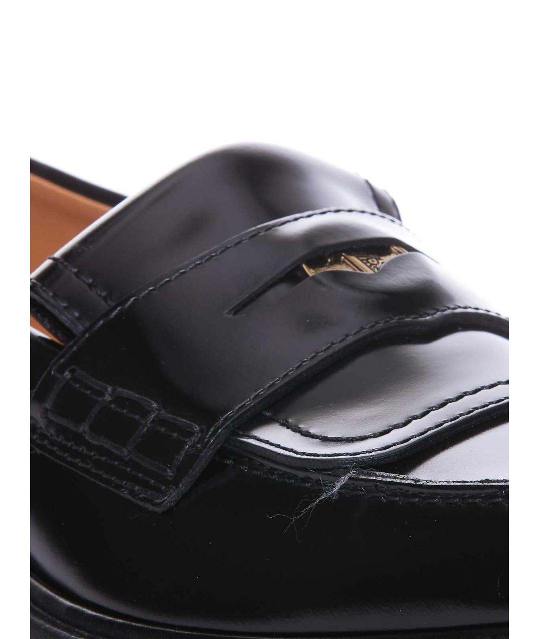 TOD'S Черные кожаные лоферы, фото 3
