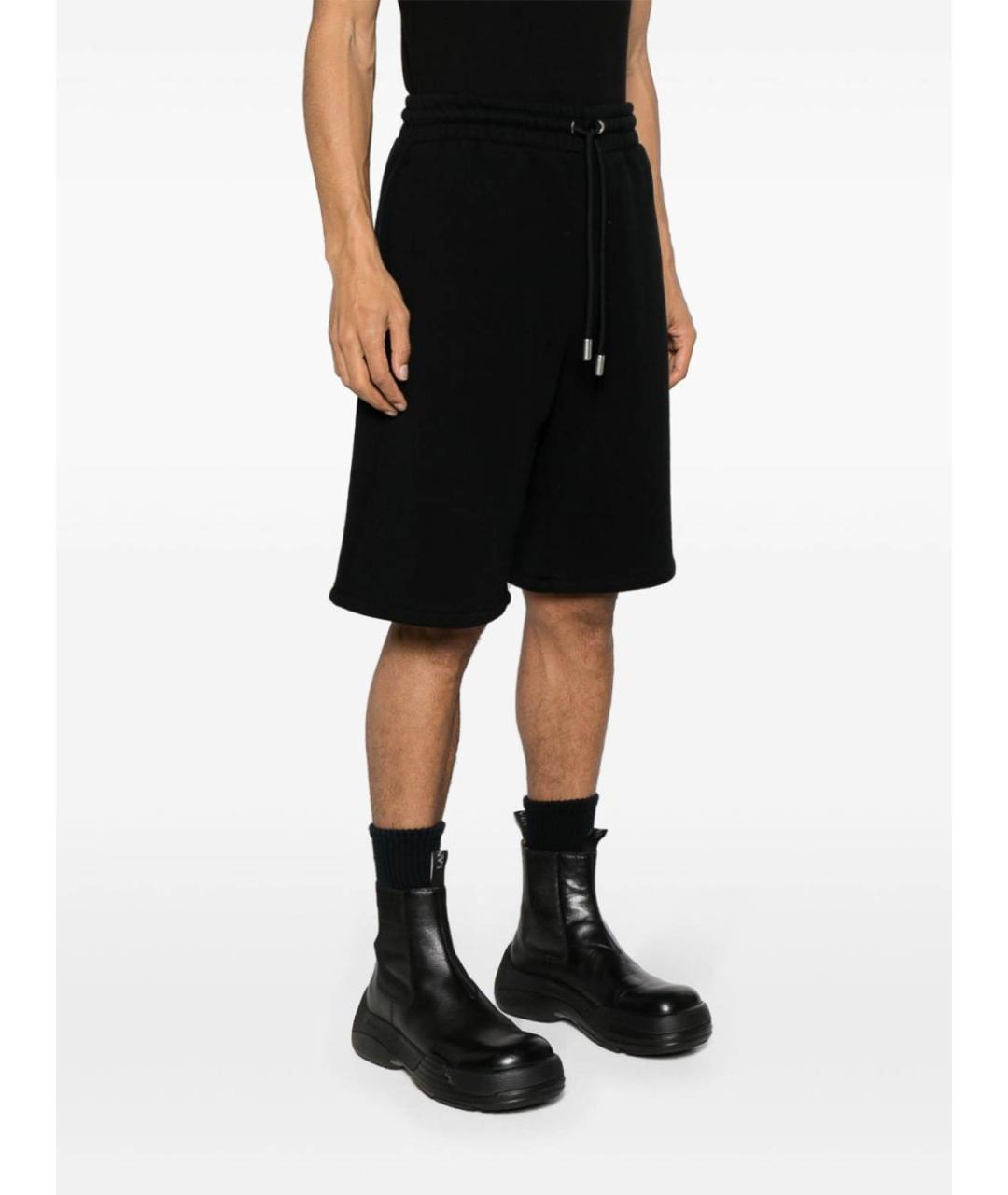 OFF-WHITE Черные хлопковые шорты, фото 3